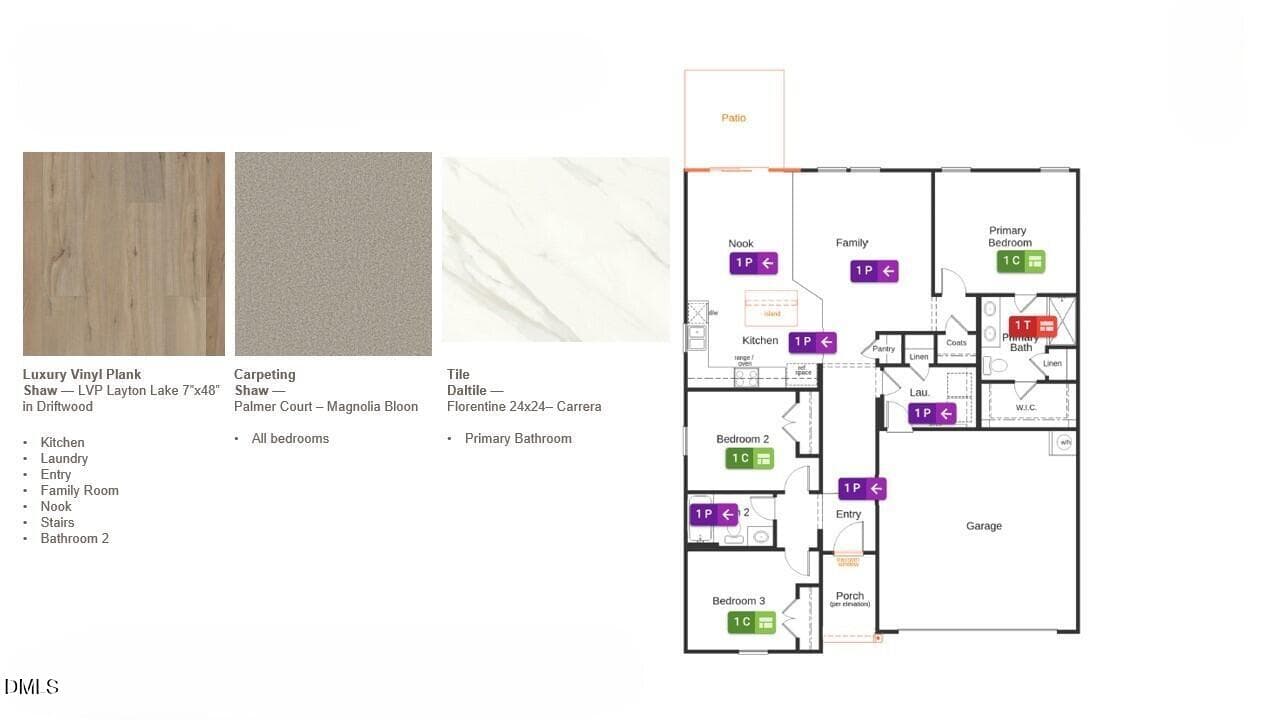 Flooring Options - 1256 Woody Drive, Graham, NC 27253