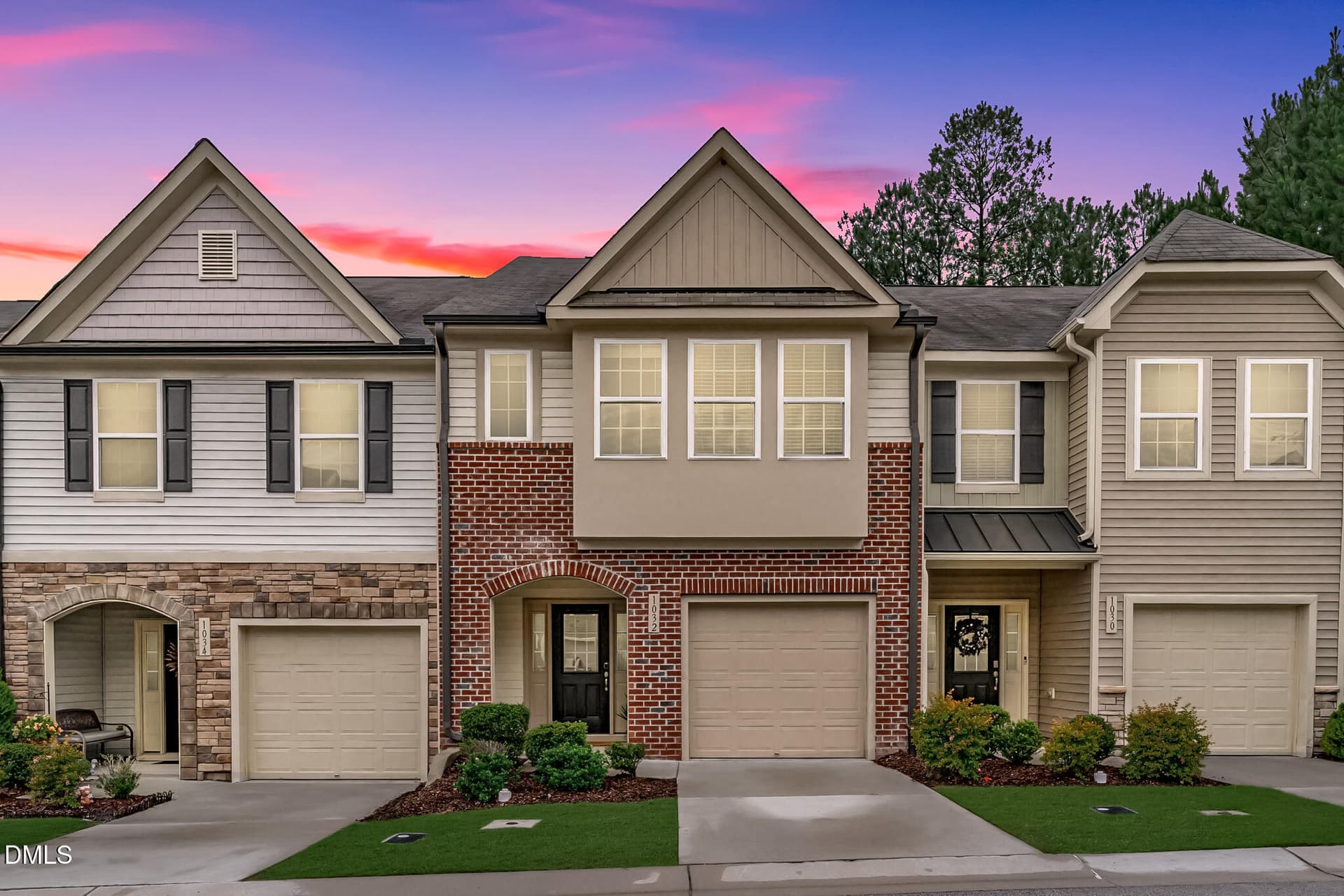 Front Exterior (Twilight) - 1032 Amber Shadow Drive, Durham, NC 27703
