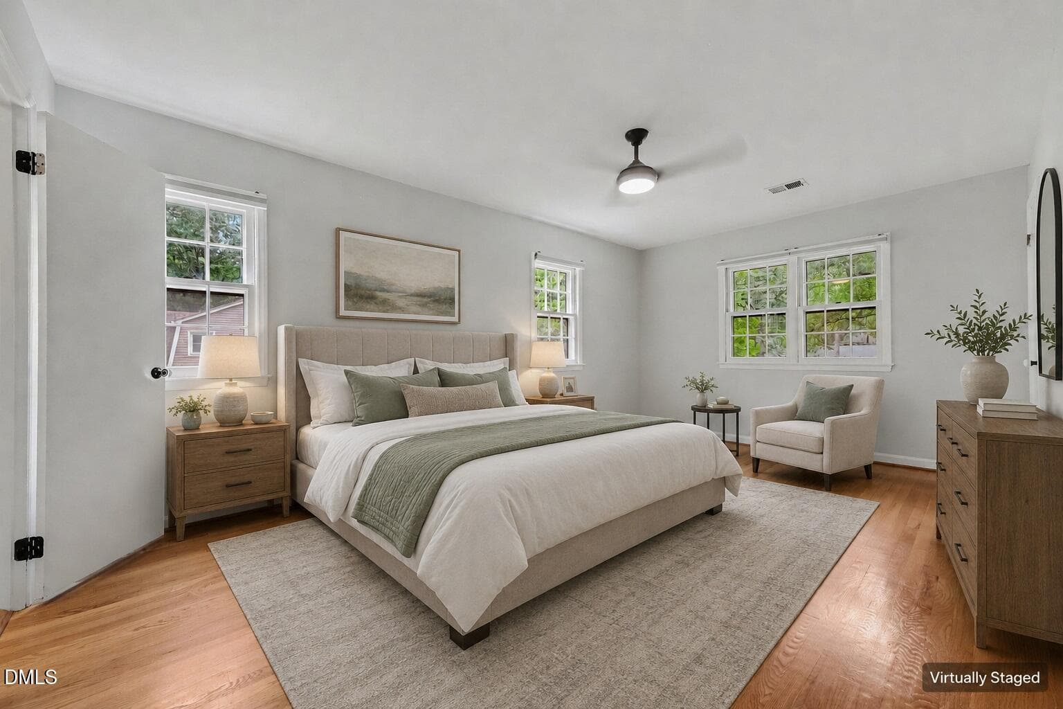 20 Primary BR virtually staged - 1307 Leclair Street, Chapel Hill, NC 27517, Chapel Hill