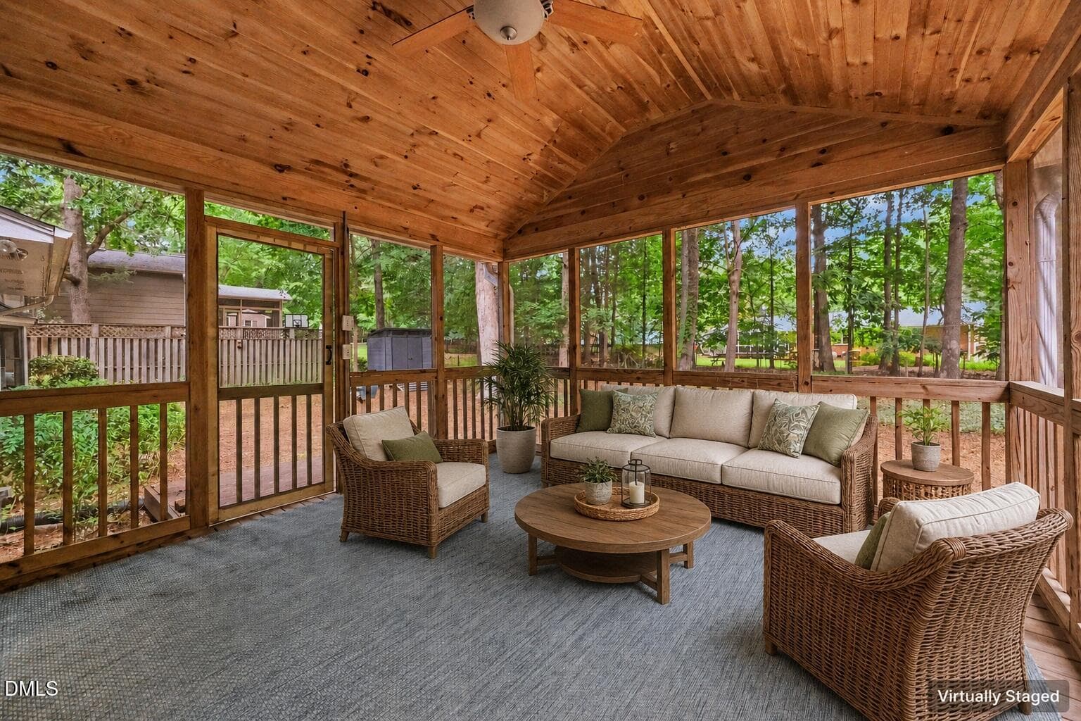 27 Screened porch virtually staged - 1307 Leclair Street, Chapel Hill, NC 27517, Chapel Hill
