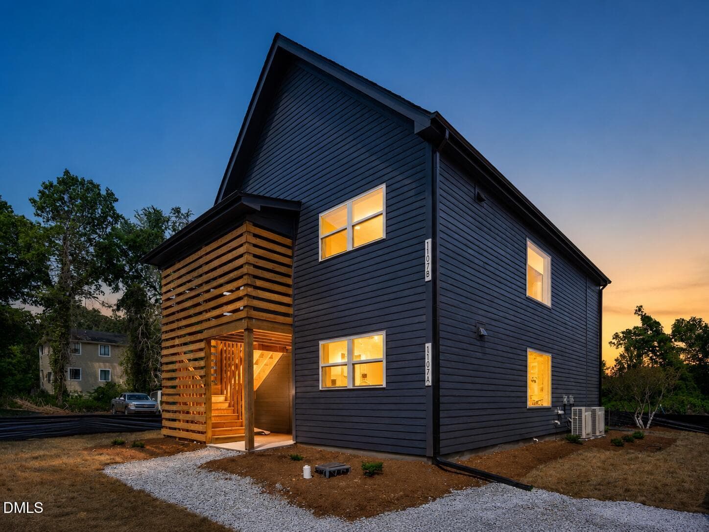 Virtual Twilight of Canopy Crossing Mode - 1103 Camden Avenue C, Durham, NC 27701, Durham