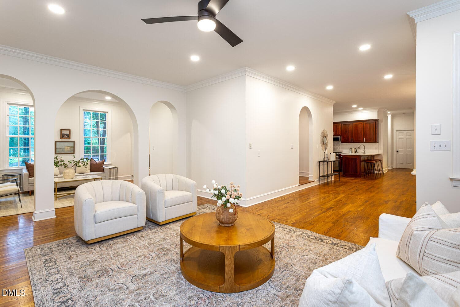 Living Room with View of Kitchen - 8509 Towneley Place, Raleigh, NC 27615, Raleigh