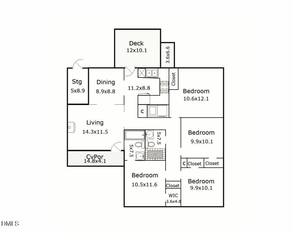 813 Plentywood Court Floor Plan - 813 Plentywood Court, Raleigh, NC 27615, Raleigh