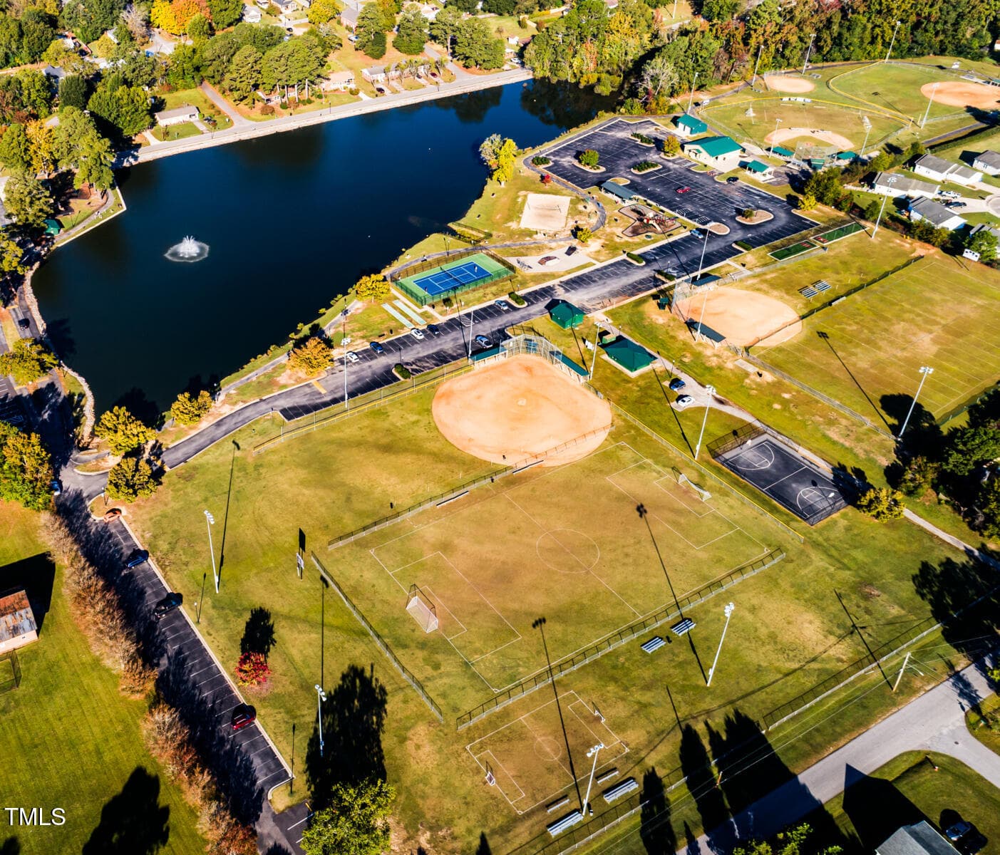 Jack Marley Park Aerial - 212 Vaughan Farms Drive 74, Angier, NC 27501