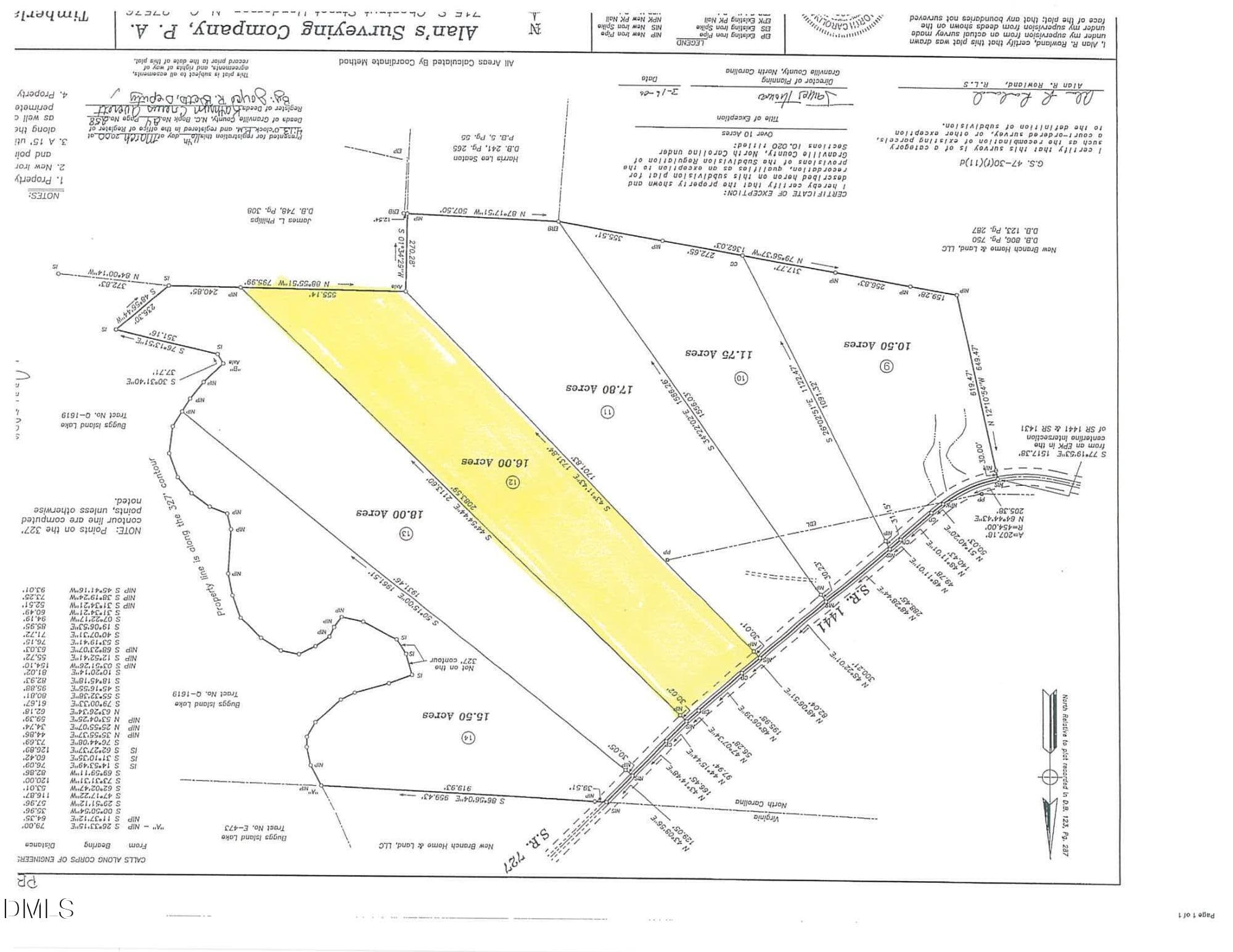 Enlarged Survey - 2700 Propus Wilkinson Road, Bullock, NC 27507