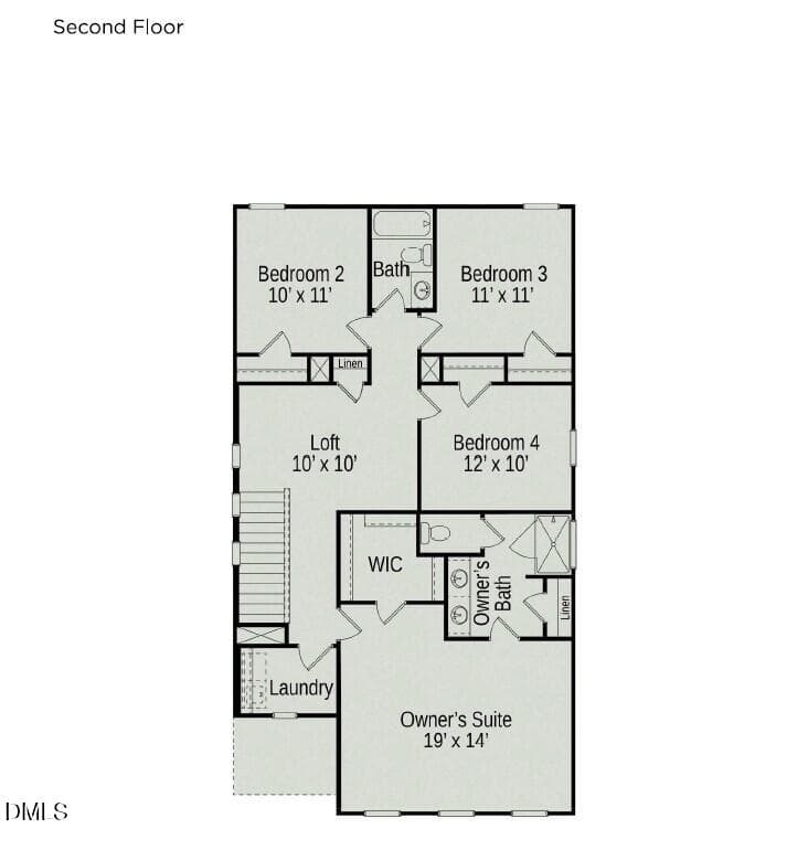 Second Floor - 180 Oyster Tabby Drive, Lillington, NC 27546