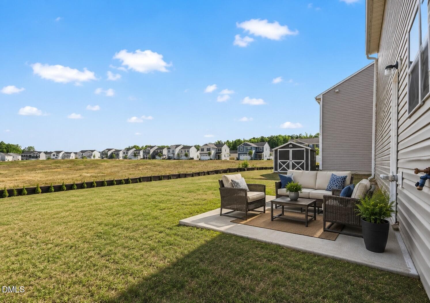 backyard final - 160 Day Song Court, Lillington, NC 27546