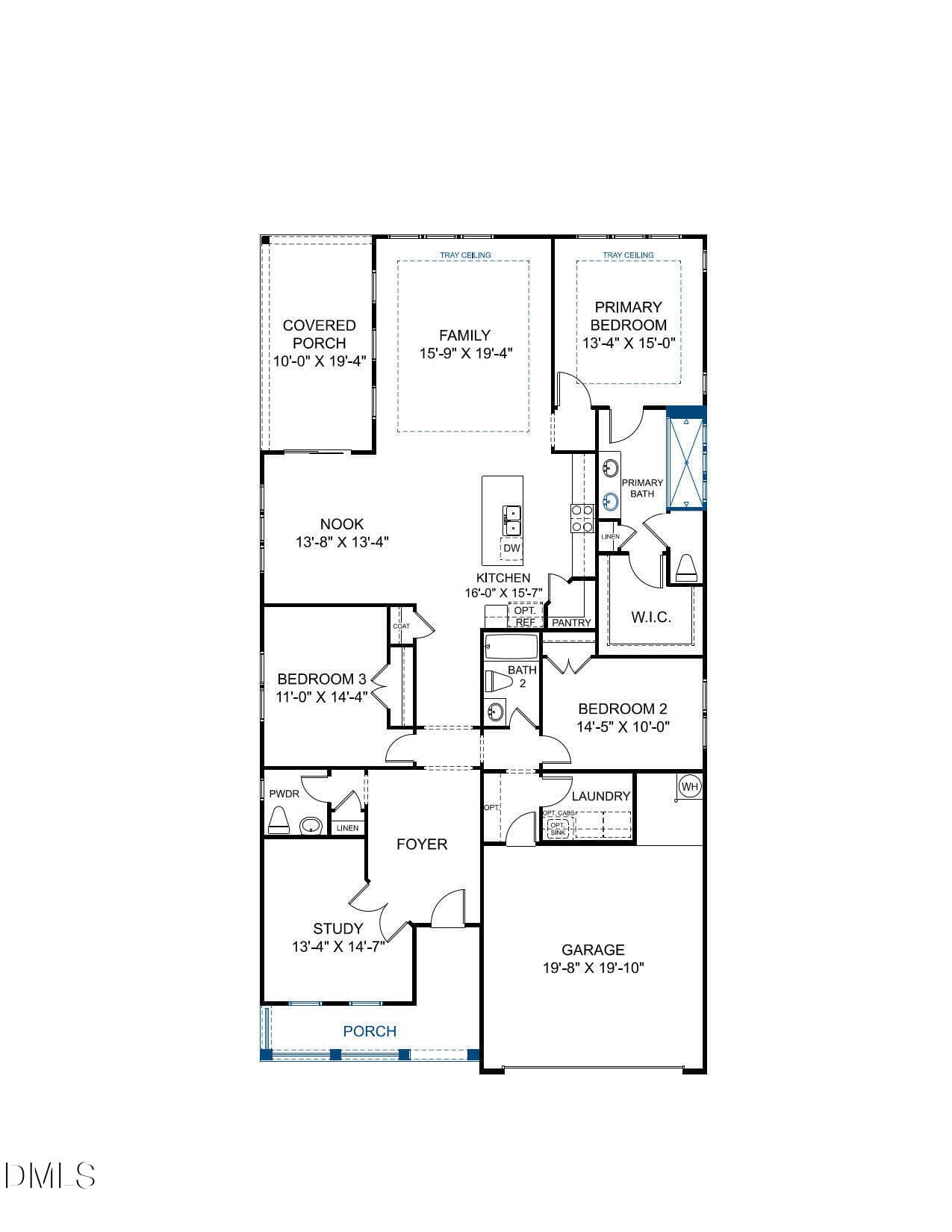 Buckley Floor Plan - 331 Oak Meadow Lane, Angier, NC 27501