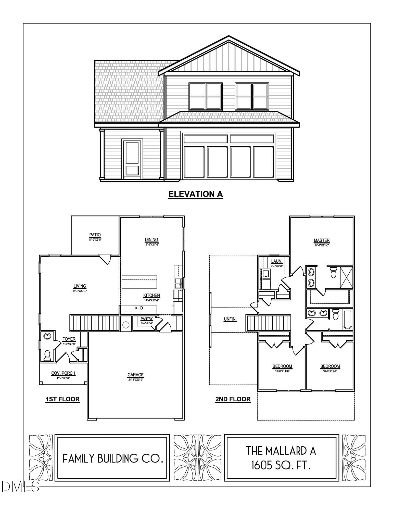 Copy of 1605 - Mallard Plan_Page_1 - 918 N Bickett Boulevard, Louisburg, NC 27549, Louisburg