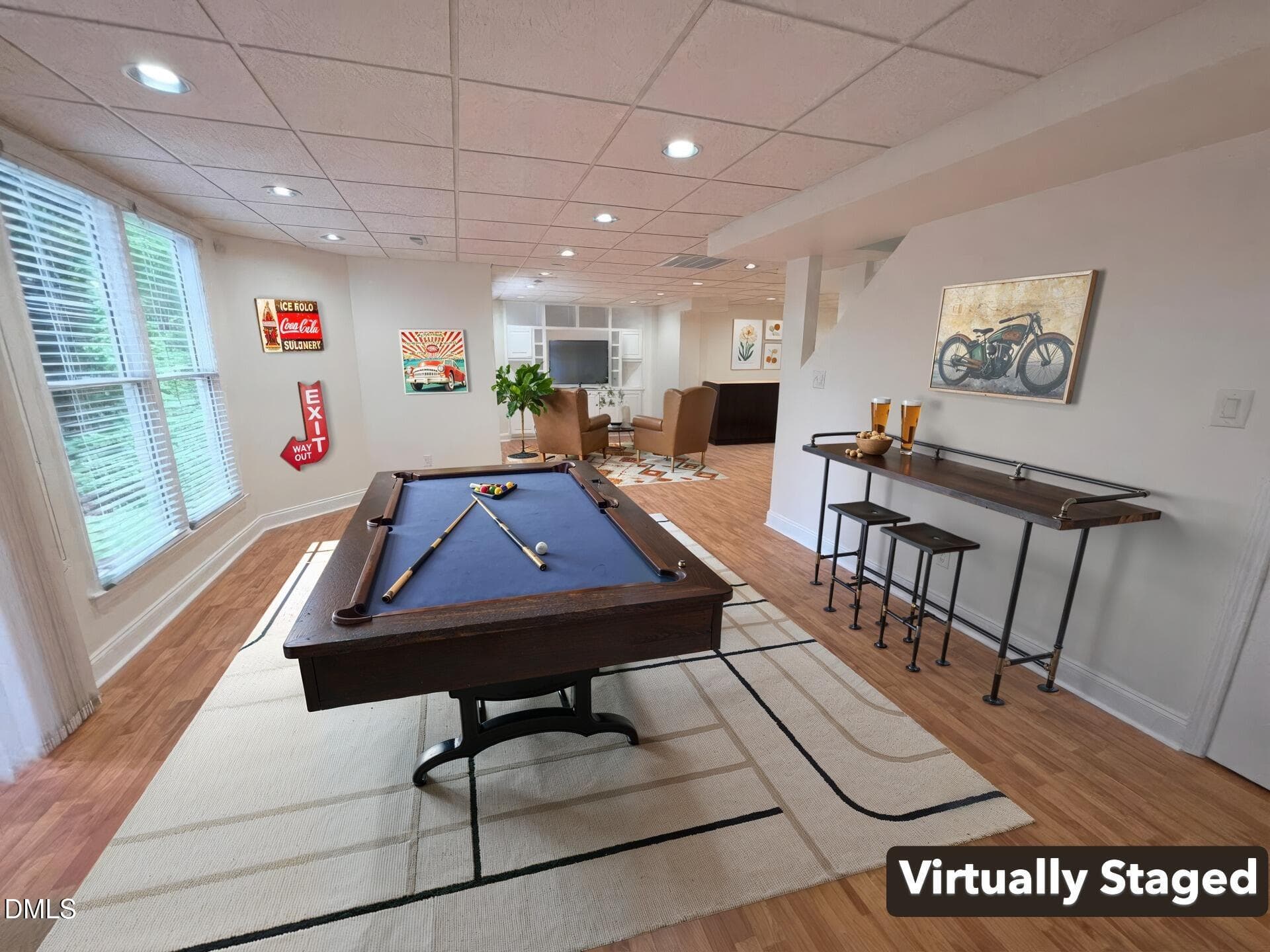 Basement Pool Table VS - 7804 Umstead Forest Drive, Raleigh, NC 27612, Raleigh