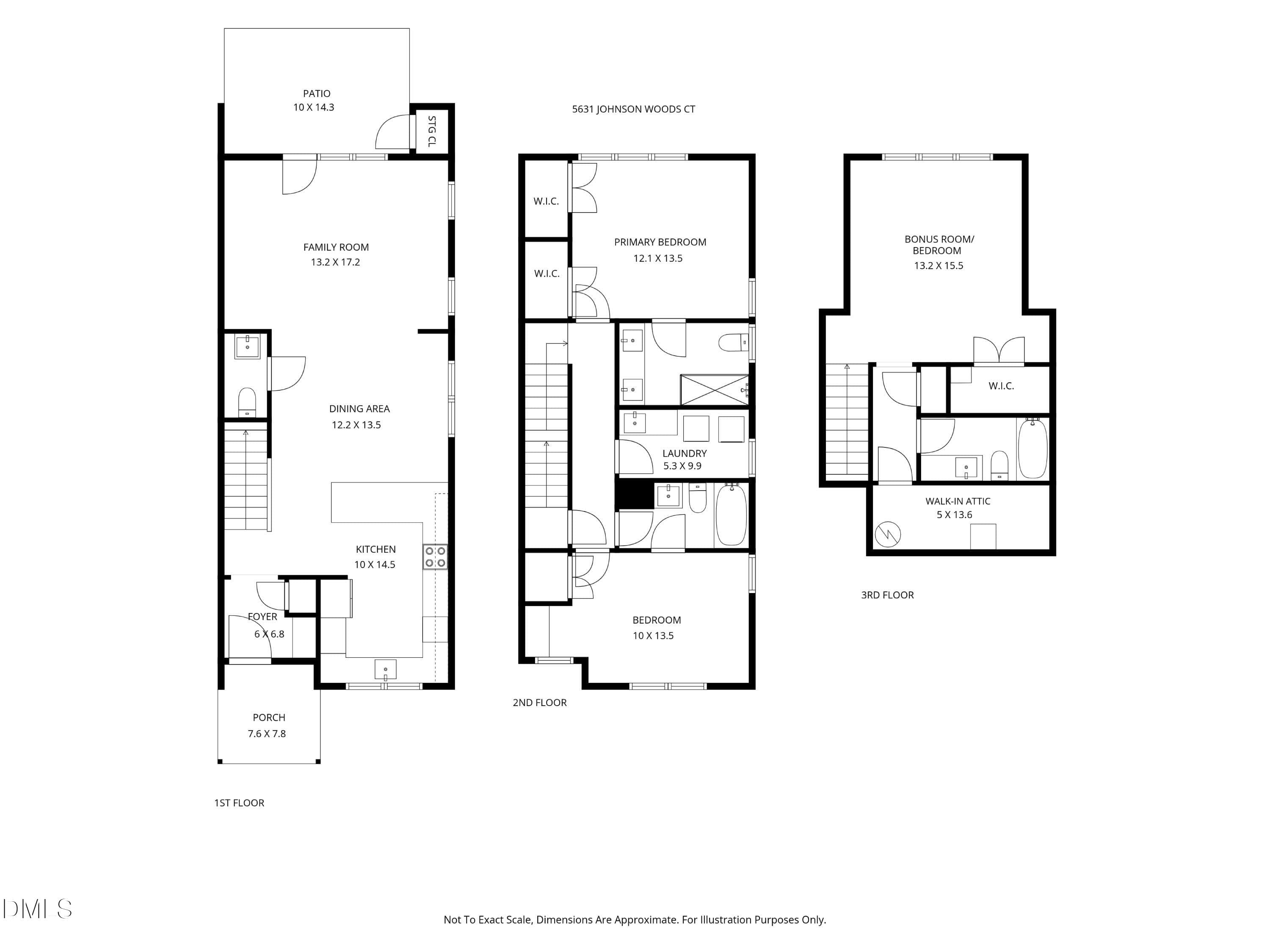 5631 Johnson Woods floorplan - 5631 Johnson Woods Court, Raleigh, NC 27609, Raleigh
