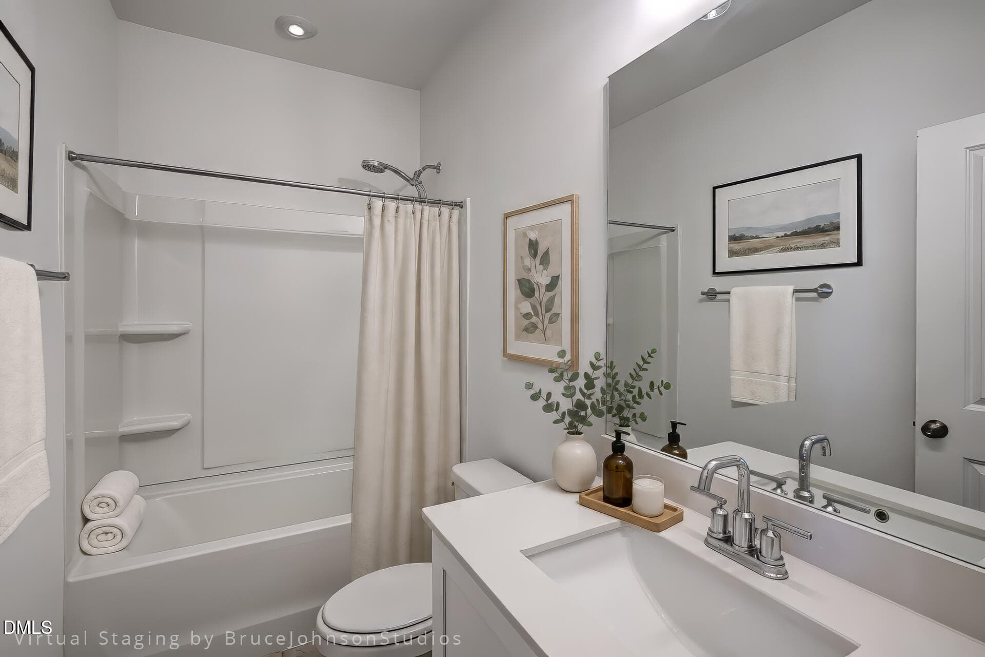 Downstairs bath - 1183 Cottonsprings Drive, Wendell, NC 27591