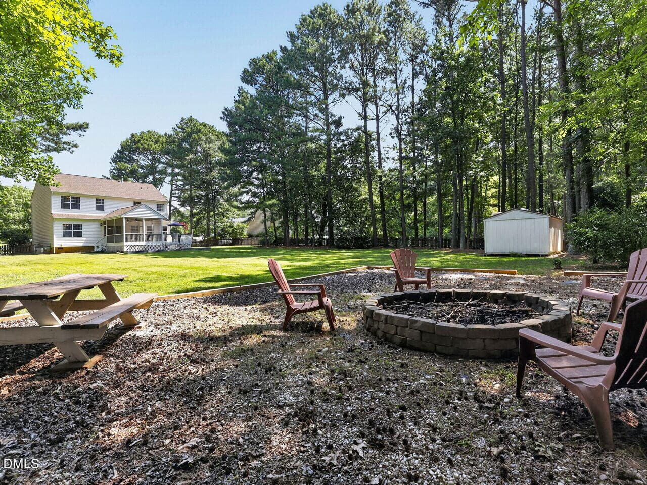 Backyard - 3220 Orchestra Court, Apex, NC 27539