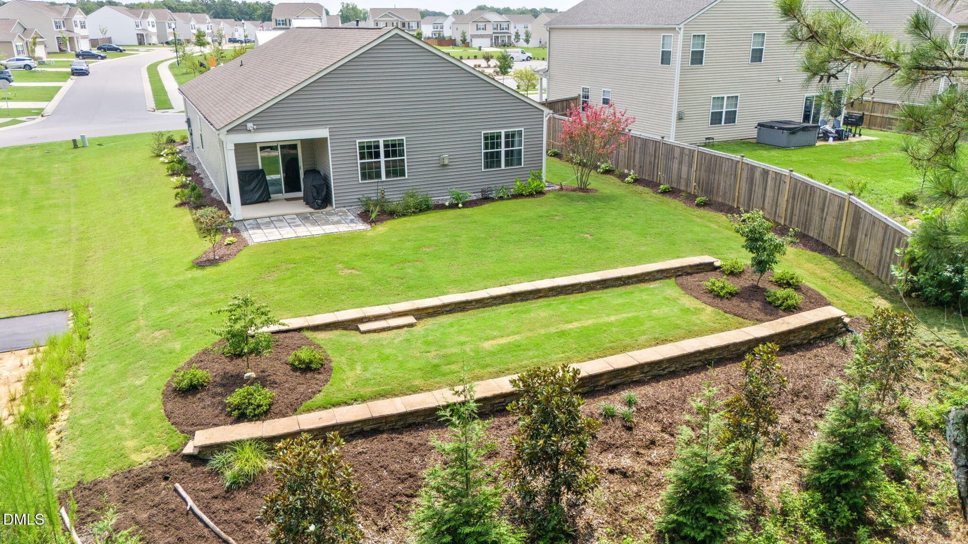 268 Silver Maple Dr. Aerial Back yard - 268 Silver Maple Drive, Fuquay Varina, NC 27526
