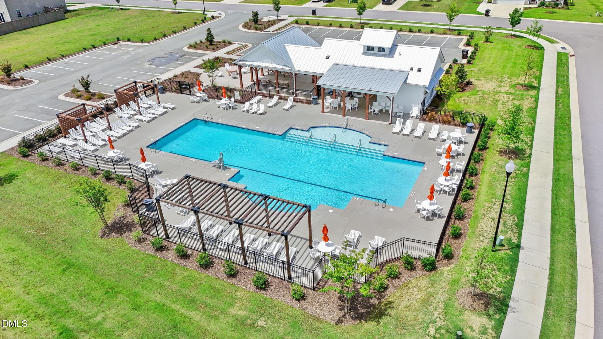 Woodgrove Pool Aerial 1 - 268 Silver Maple Drive, Fuquay Varina, NC 27526