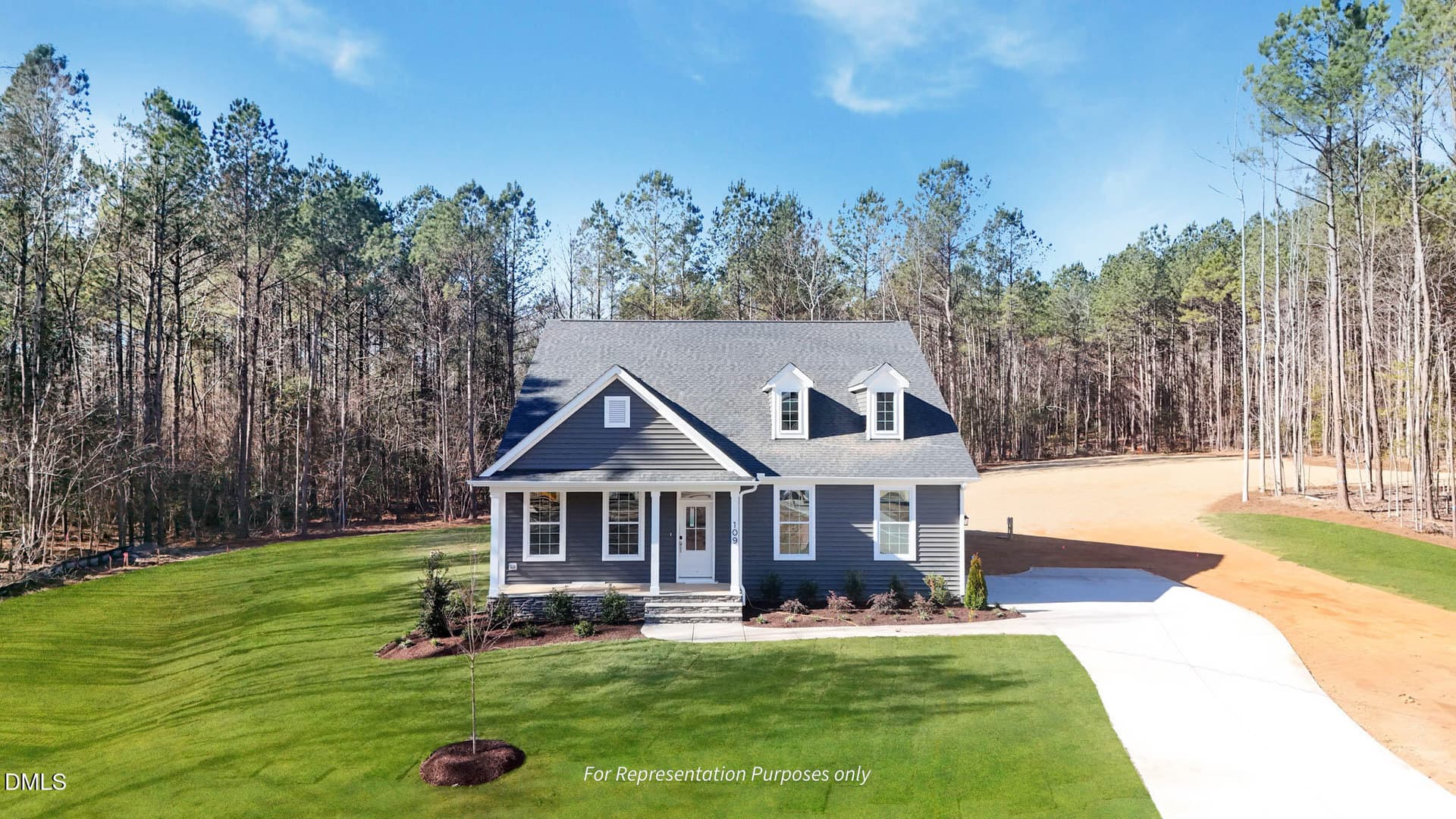 The Clayton Low Country Elevation with S - 480 Merritt Lk Avenue, Zebulon, NC 27597