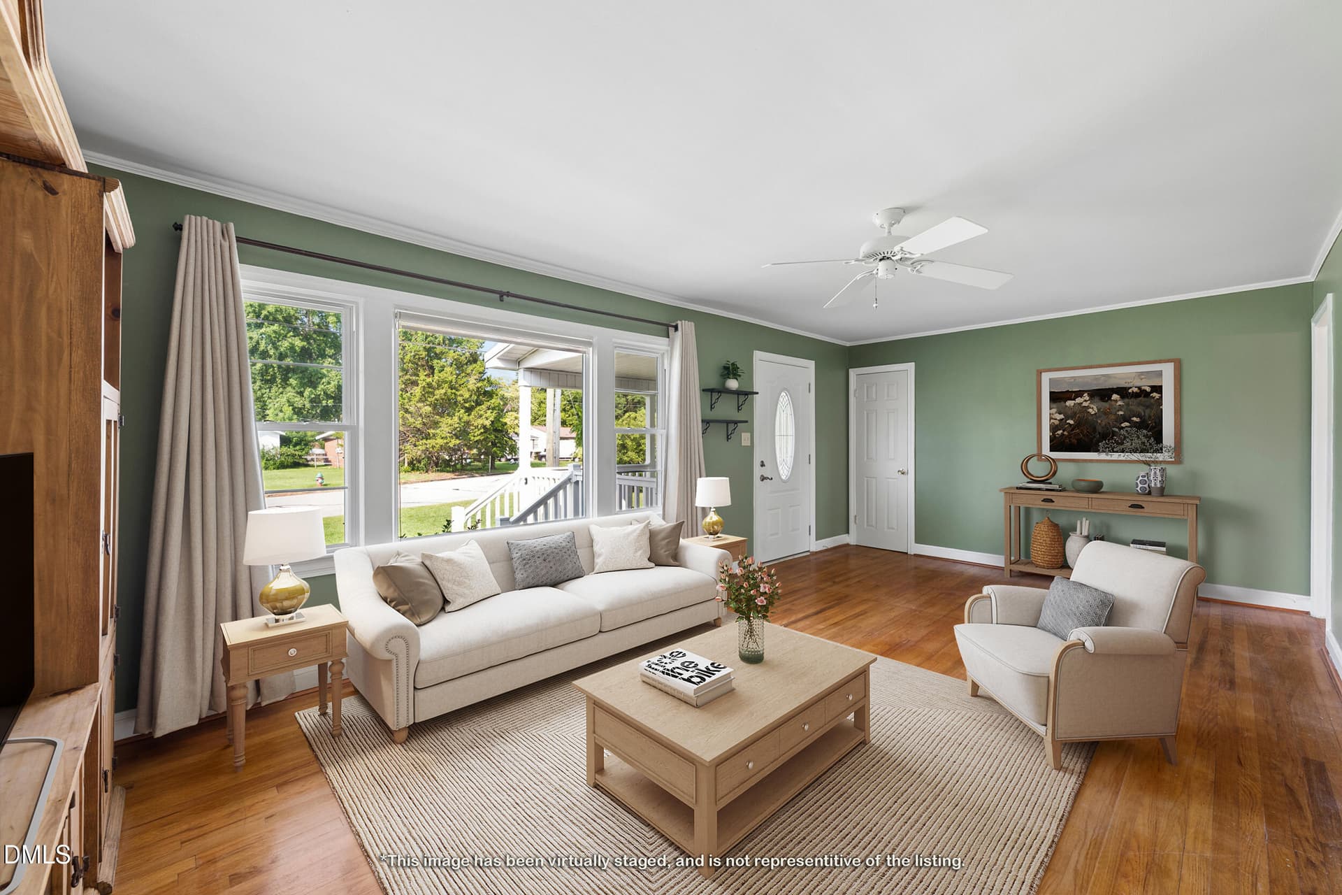 Living Room (Virtual Furniture) - 706 E Country Club Drive, Tarboro, NC 27886