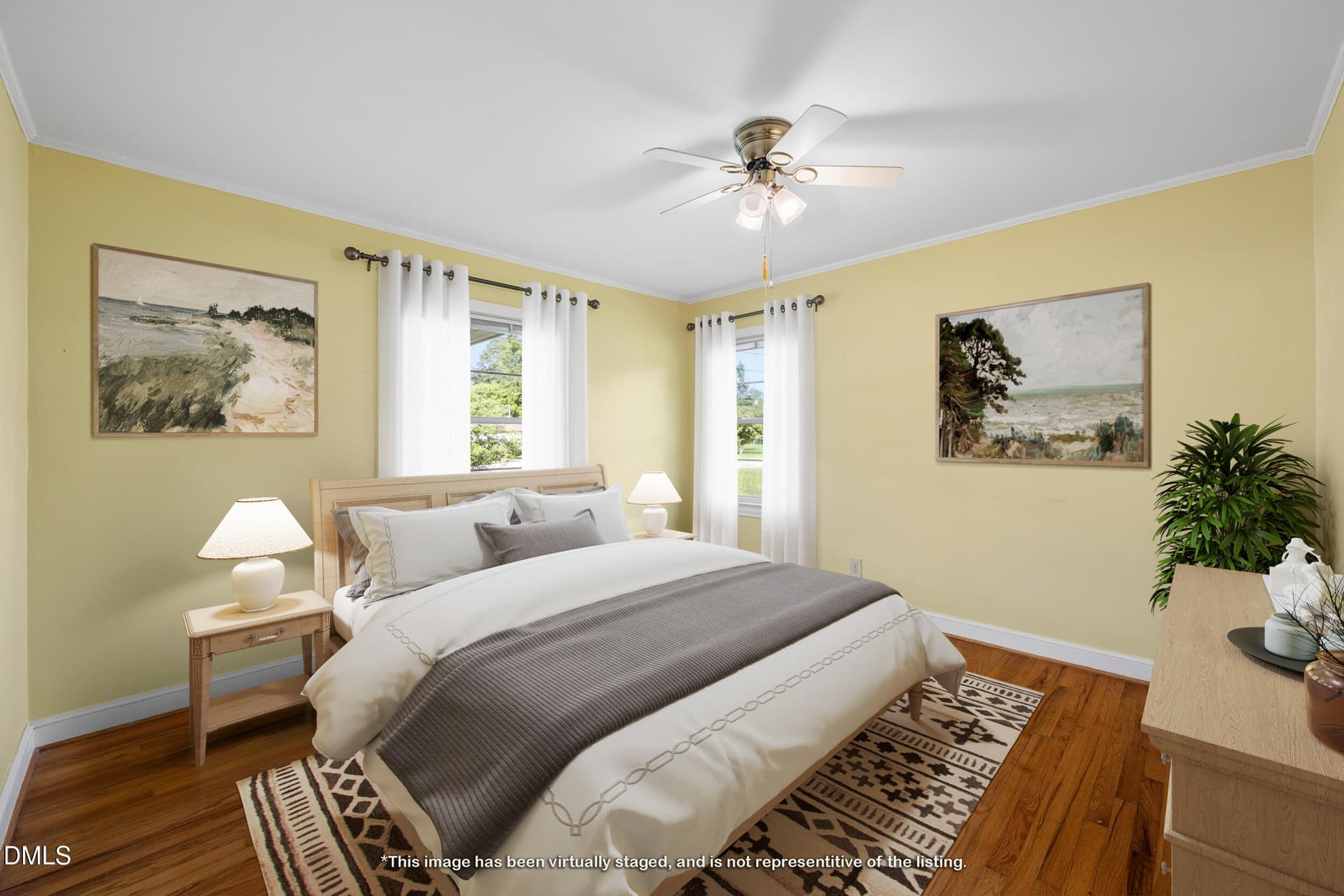 Bedroom 2 (Virtual Furniture) - 706 E Country Club Drive, Tarboro, NC 27886