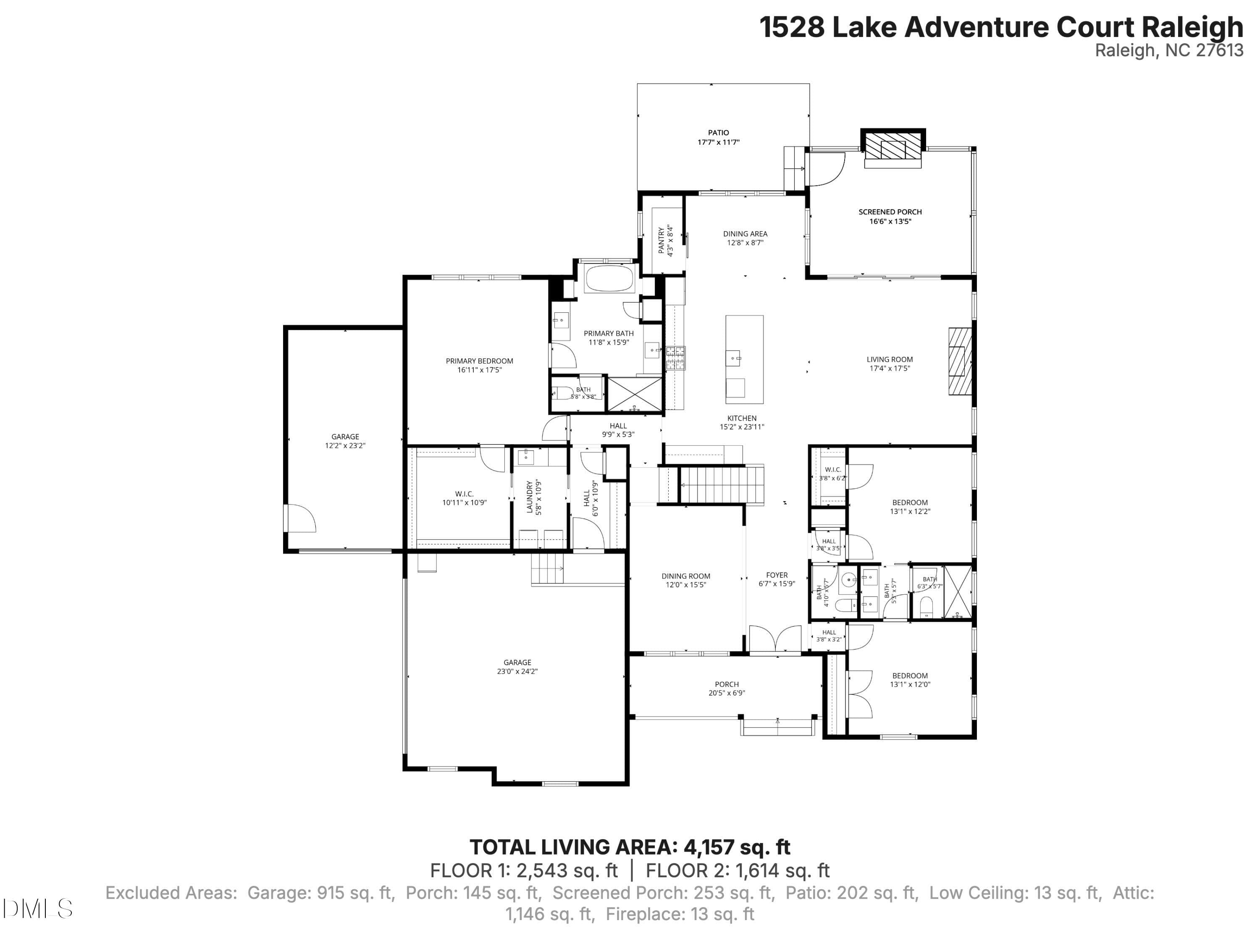 1528-Lake-Adventure-Court-Raleigh-Floor- - 1528 Lake Adventure Court, Raleigh, NC 27613, Raleigh