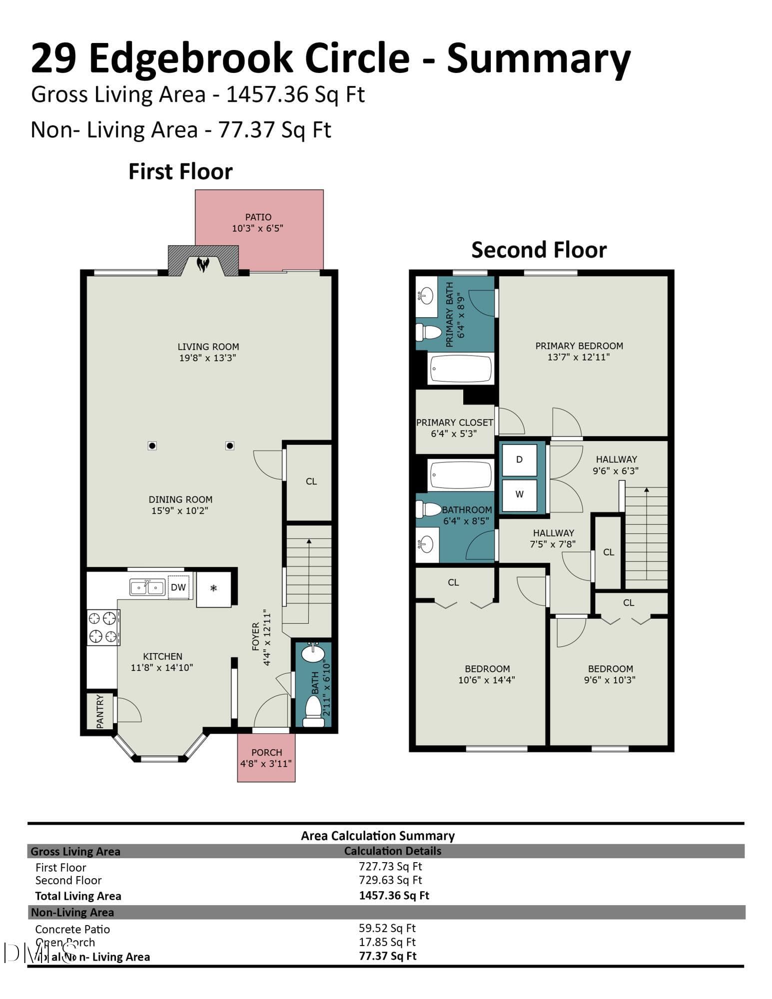 Floor Plan - 29 Edgebrook Circle, Durham, NC 27703, Durham