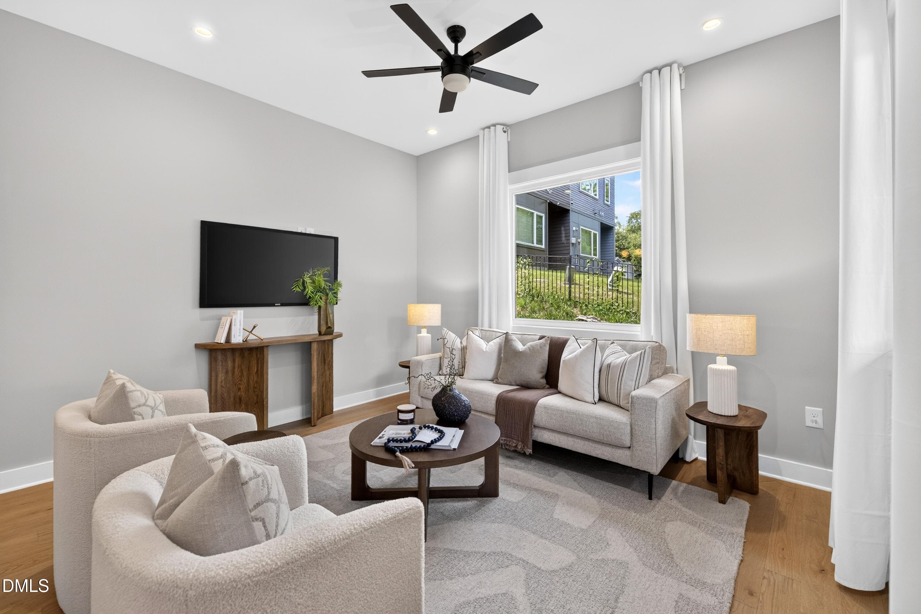 Staged Living Room-Model unit - 541 Bragg Street, Raleigh, NC 27610, Raleigh