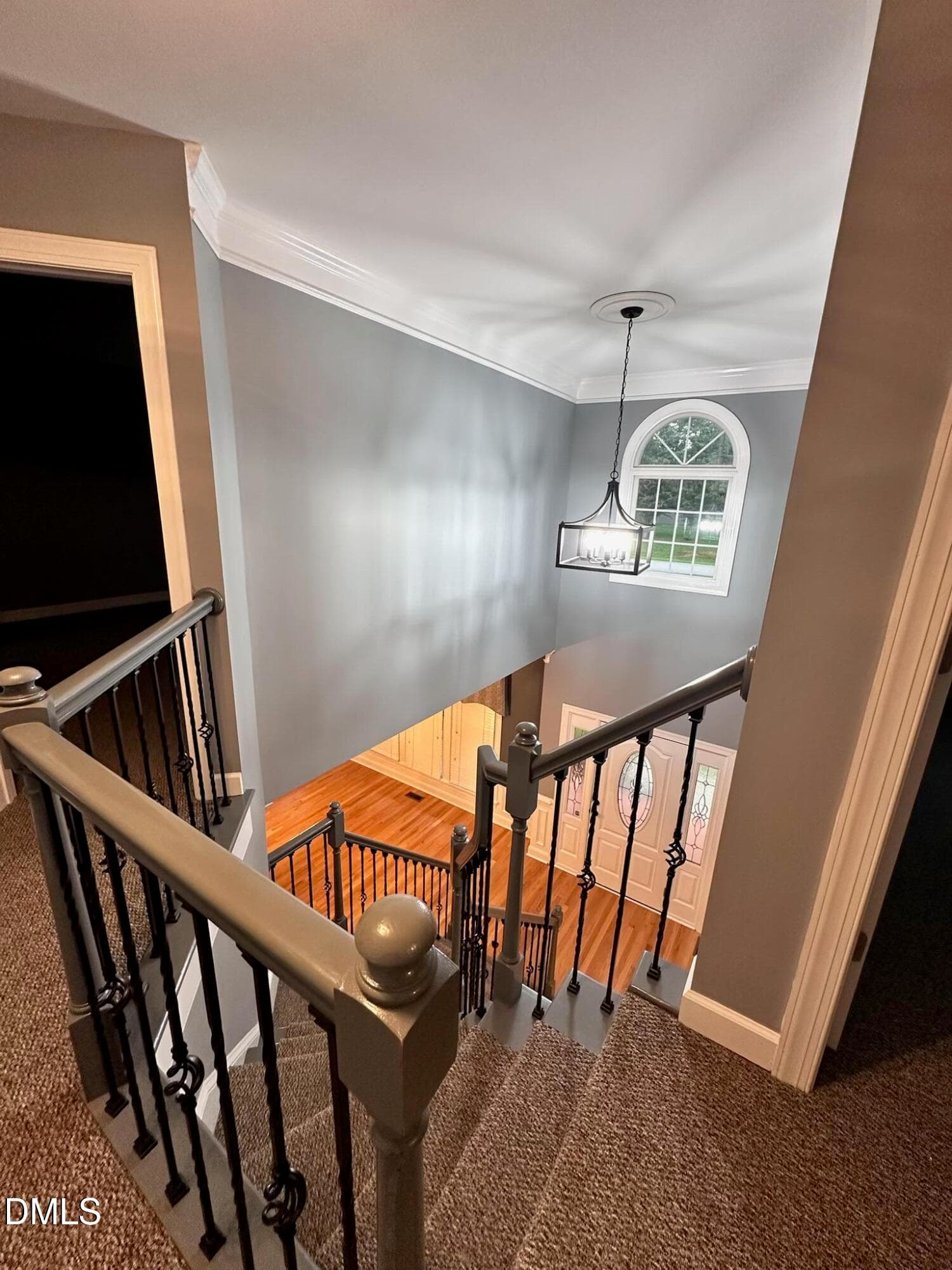 Stairs from 2nd Floor Foyer - 1201 Torchlight Way, Raleigh, NC 27603, Raleigh