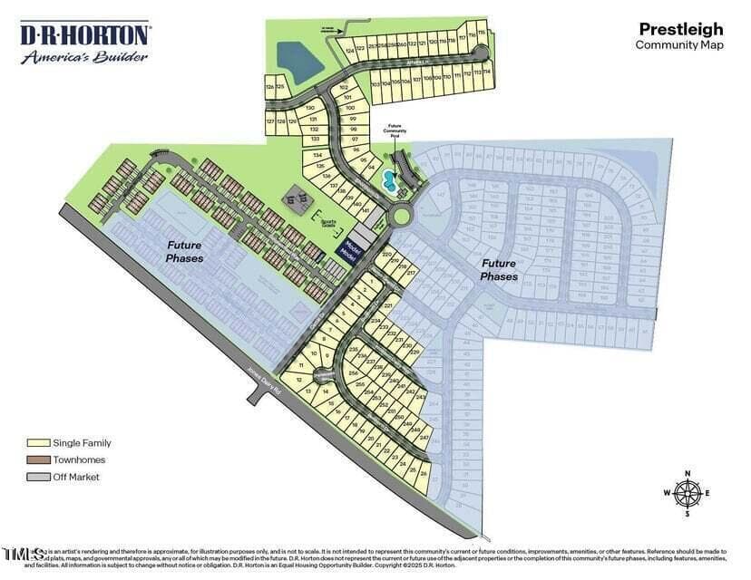 Prestleigh Site Map - 1864 Fighting Bull Drive, Wake Forest, NC 27587