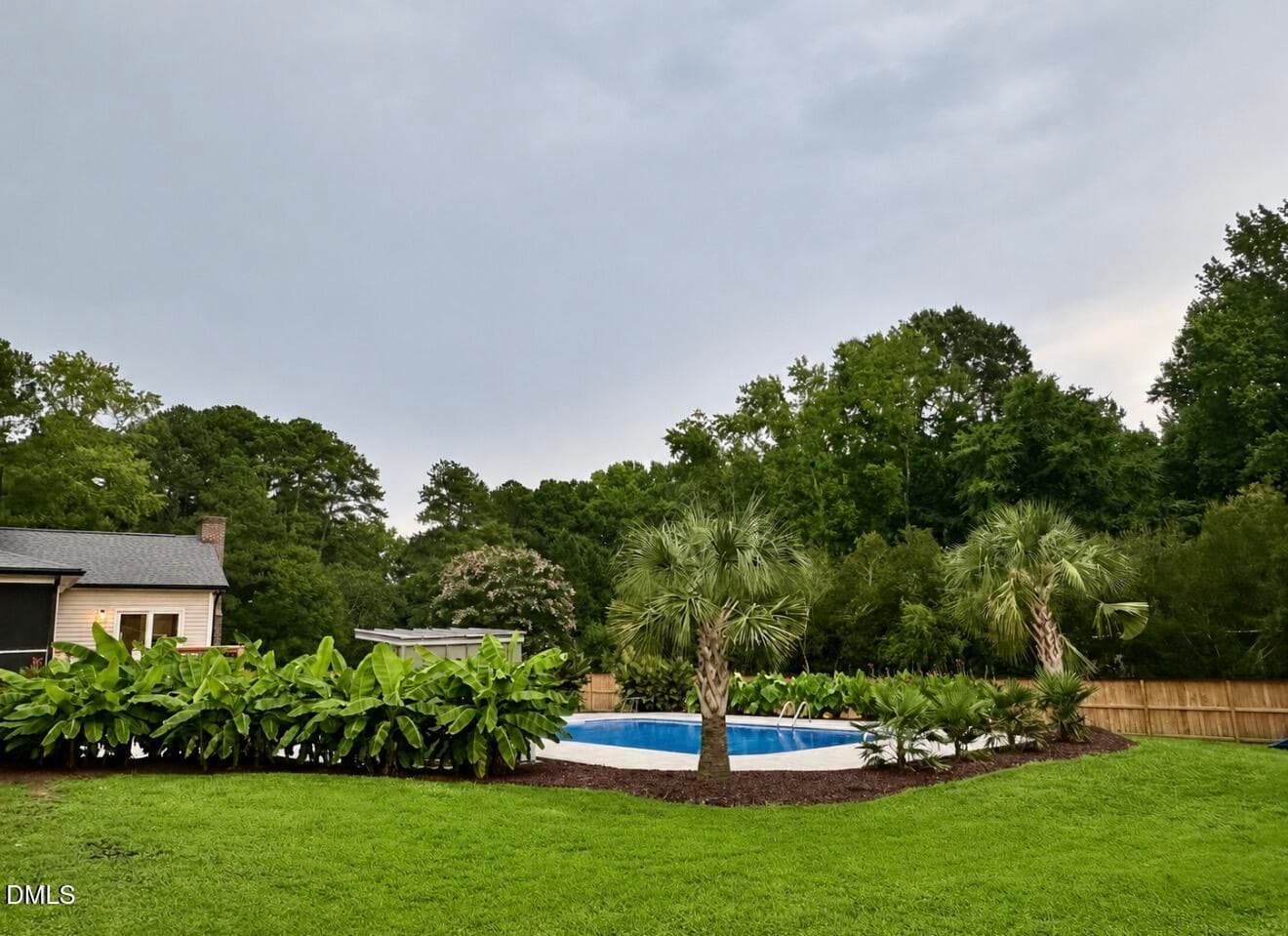 Landscaping around pool - 1201 Torchlight Way, Raleigh, NC 27603, Raleigh