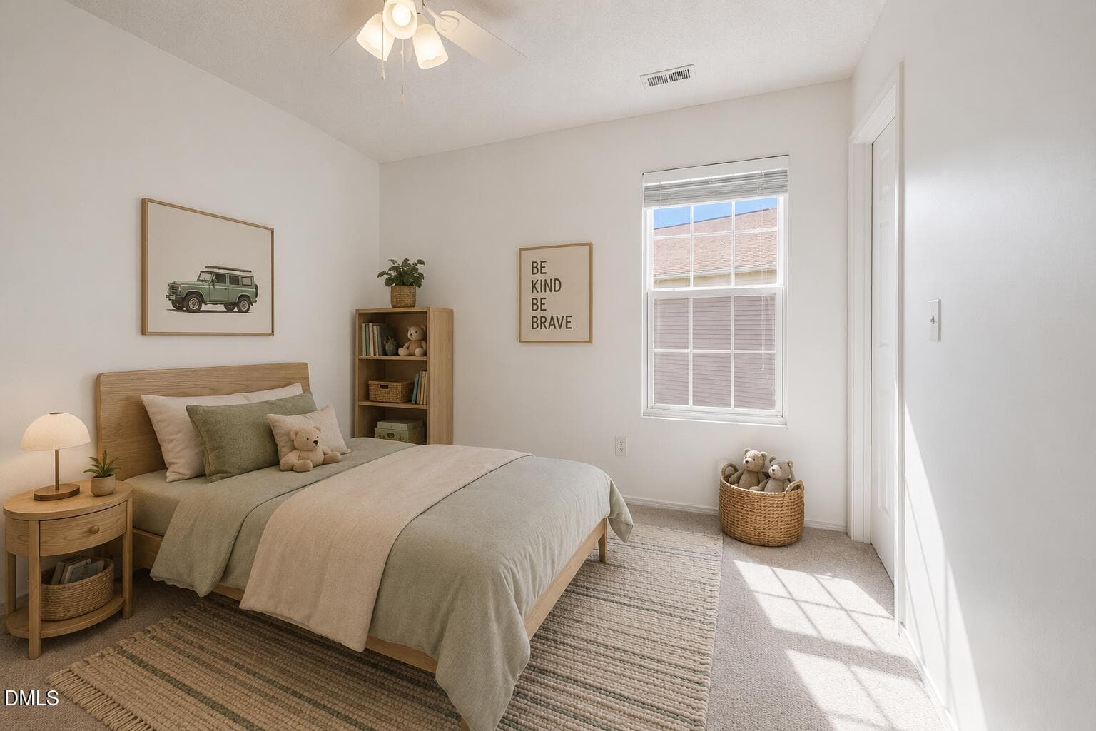 Bedroom-virtually staged - 4706 Rockport Drive, Durham, NC 27703, Durham