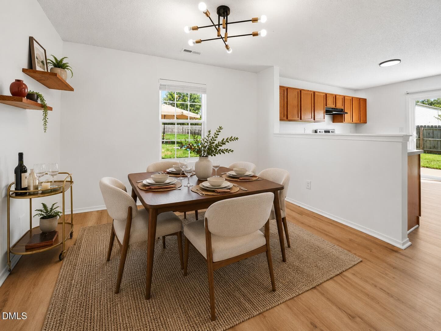 Dining-Virtually staged - 4706 Rockport Drive, Durham, NC 27703, Durham