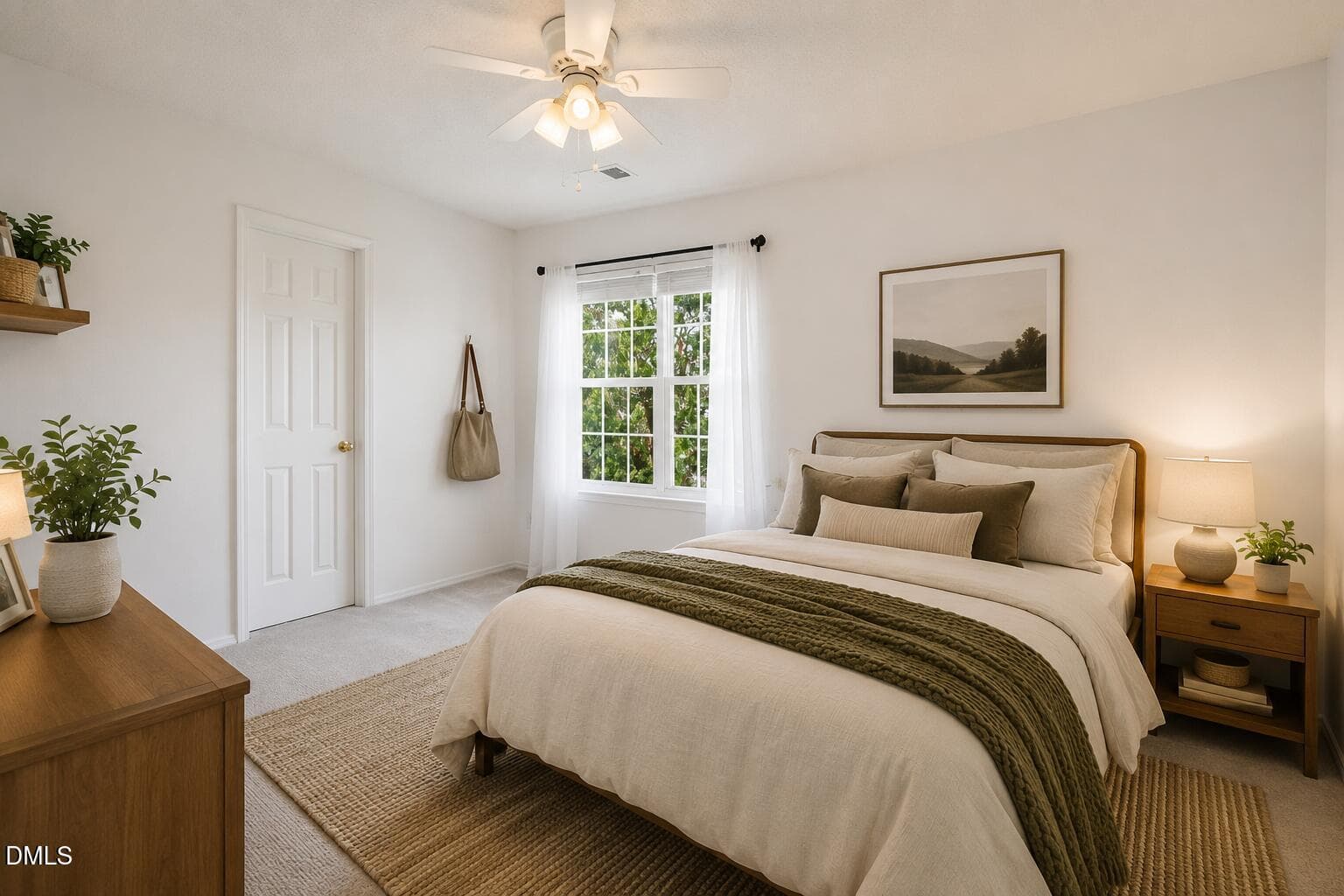 Bedroom-virtually staged - 4706 Rockport Drive, Durham, NC 27703, Durham