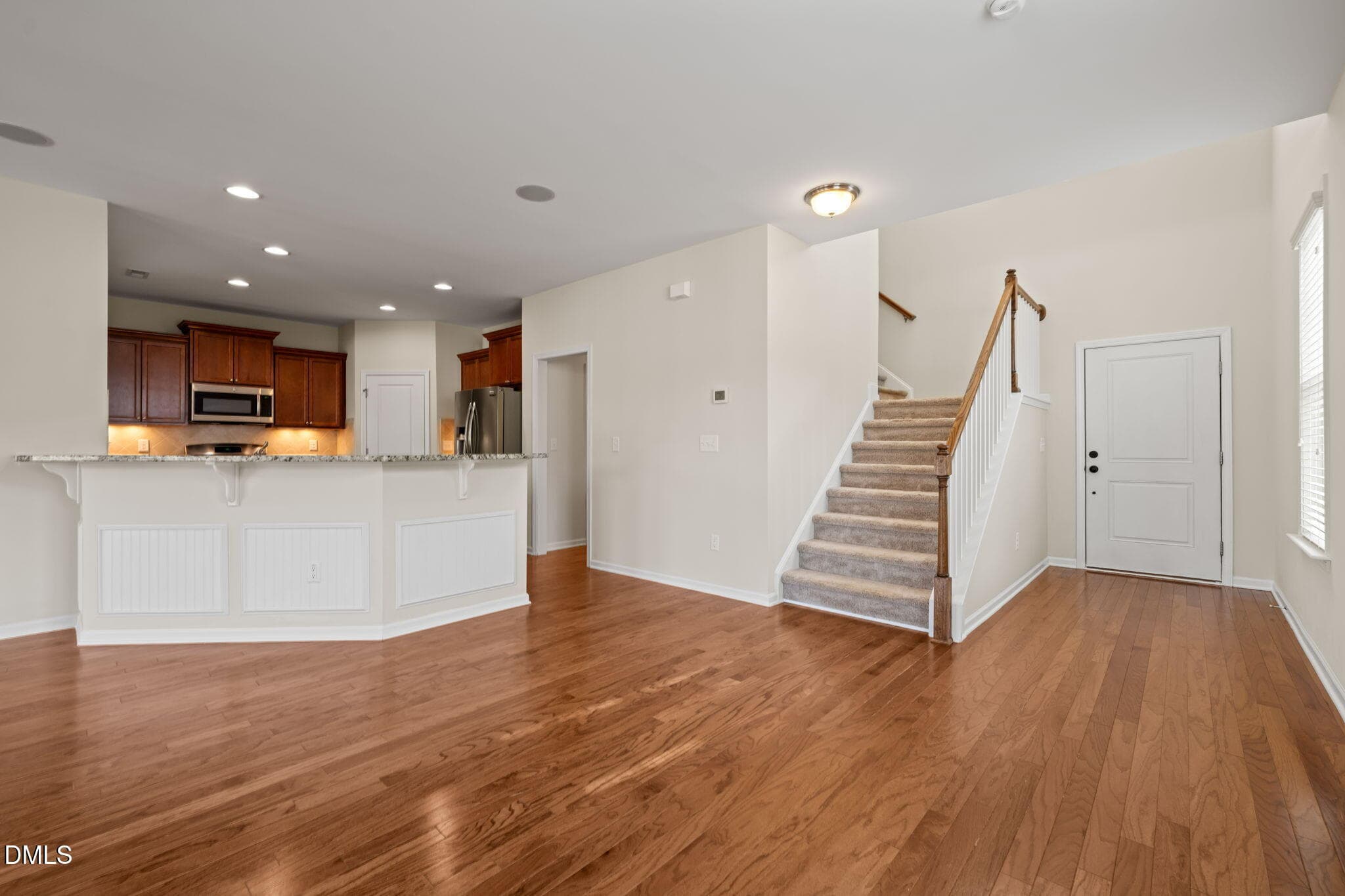 Kitchen overlooking family room - 107 White Burley Court, Durham, NC 27703, Durham