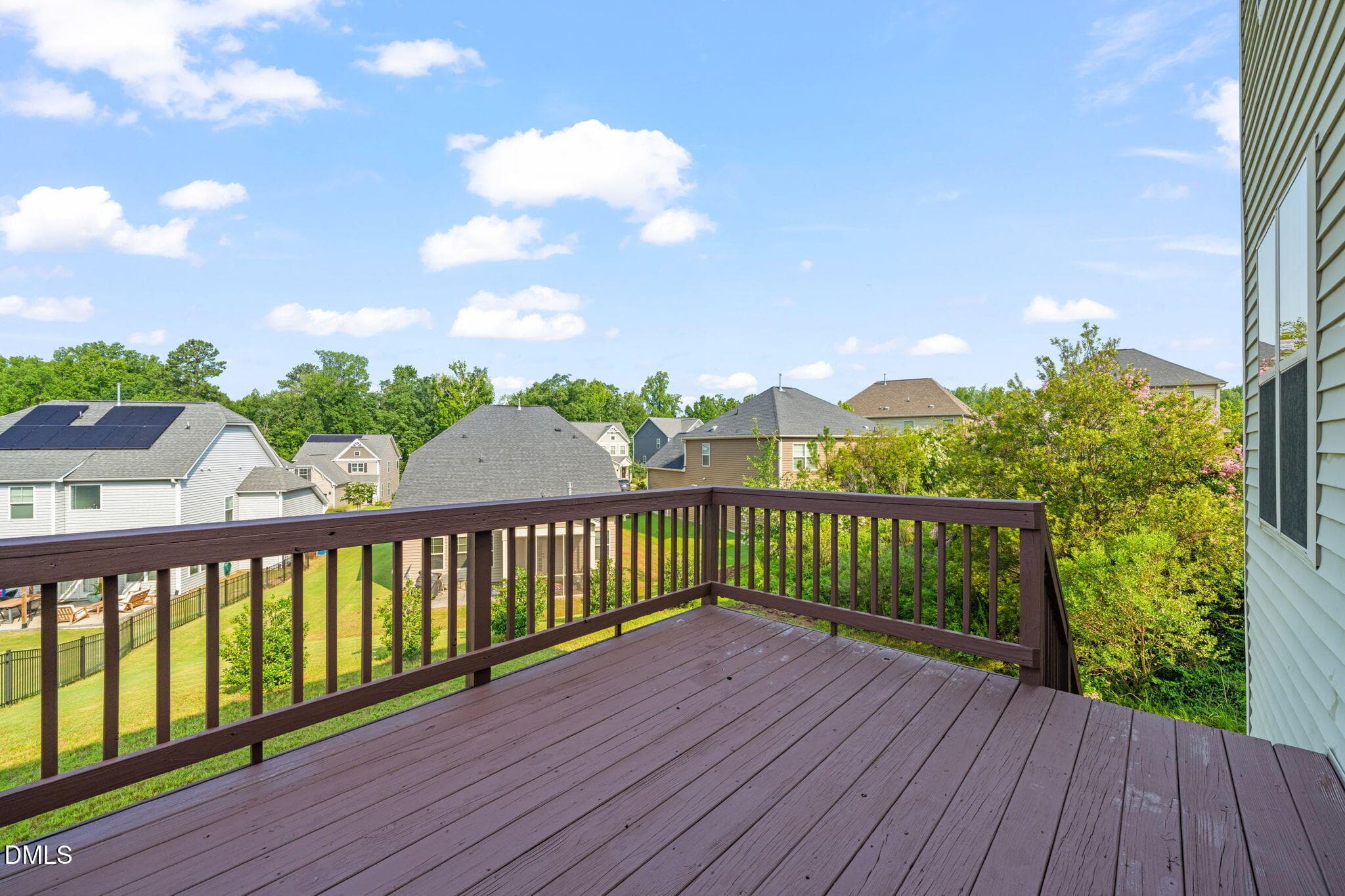 Elevated rear deck views - 107 White Burley Court, Durham, NC 27703, Durham