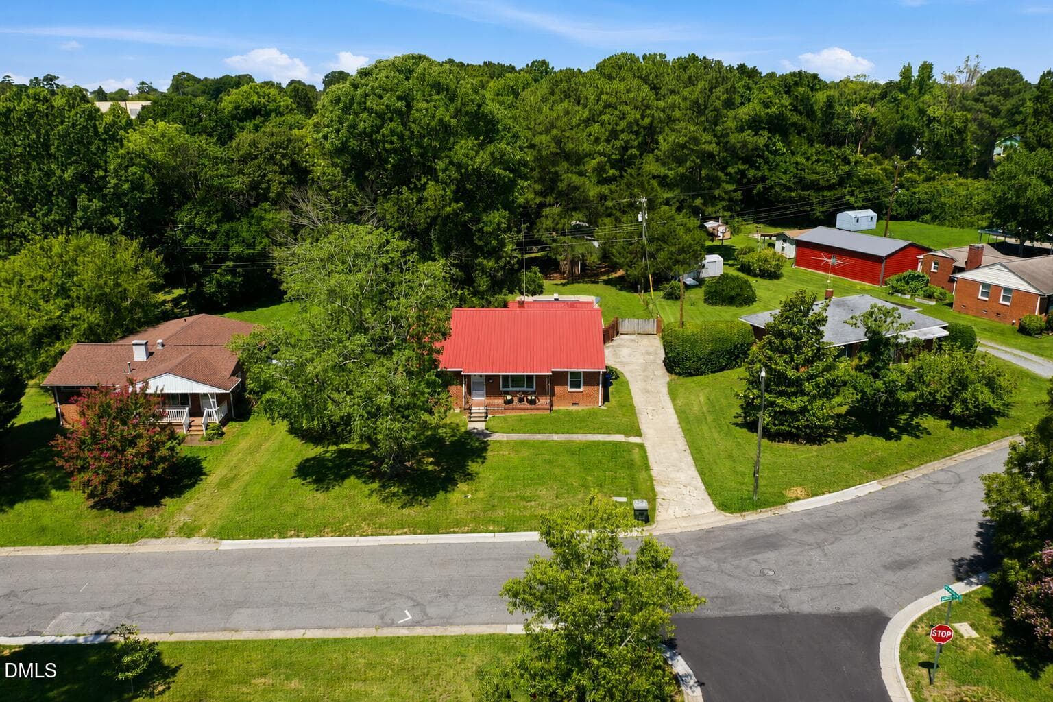 Aerial View - 306 Oakgrove Drive, Graham, NC 27253
