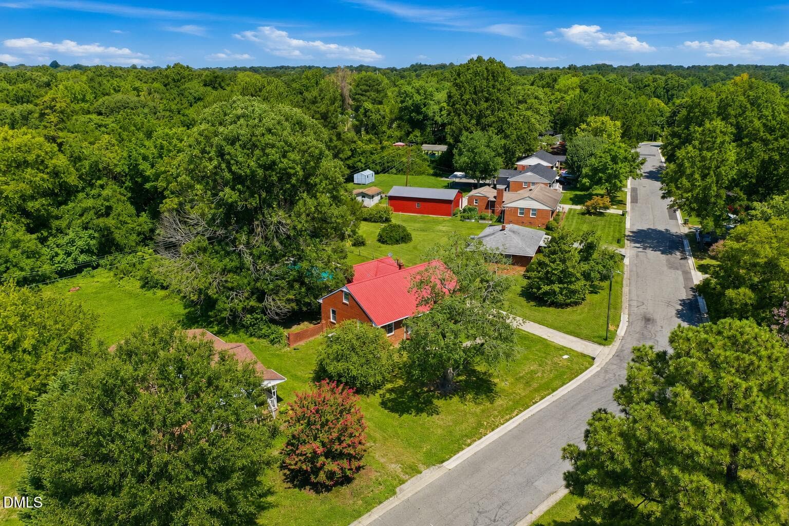 Aerial View - 306 Oakgrove Drive, Graham, NC 27253
