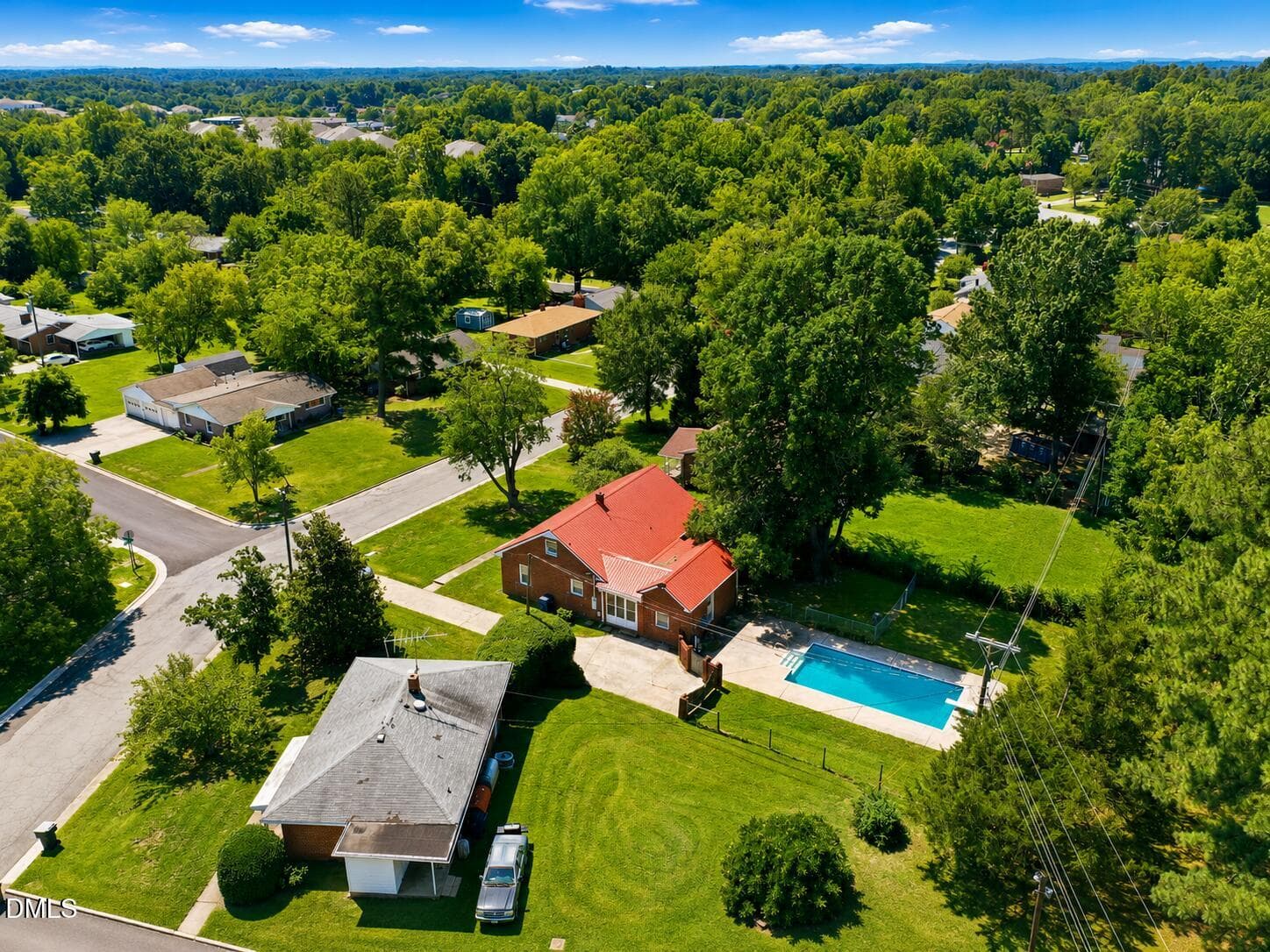 Aerial View - 306 Oakgrove Drive, Graham, NC 27253
