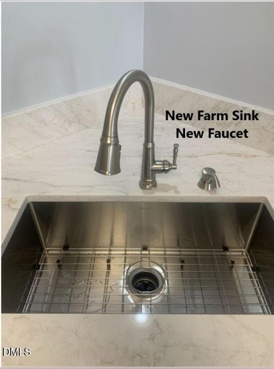 farm sink and faucet w Txt - 105 Sequoia Court, Cary, NC 27513, Cary
