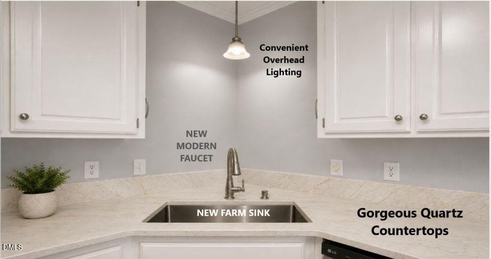Farmsink - Quartz w txt - 105 Sequoia Court, Cary, NC 27513, Cary