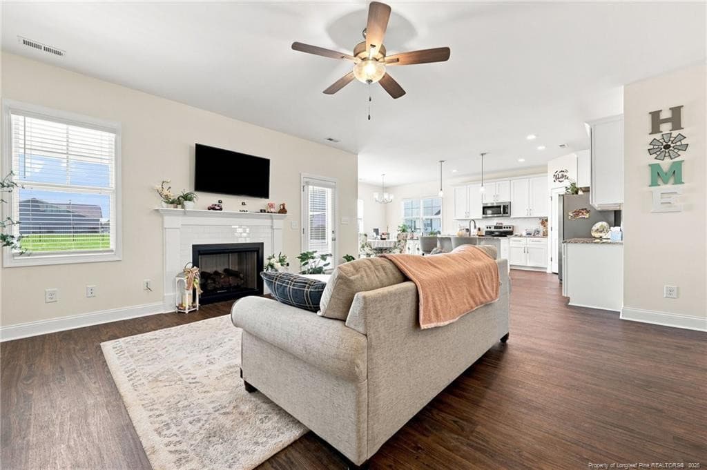 Living room - 18 Mossy Bridge Court, Lillington, NC 27546