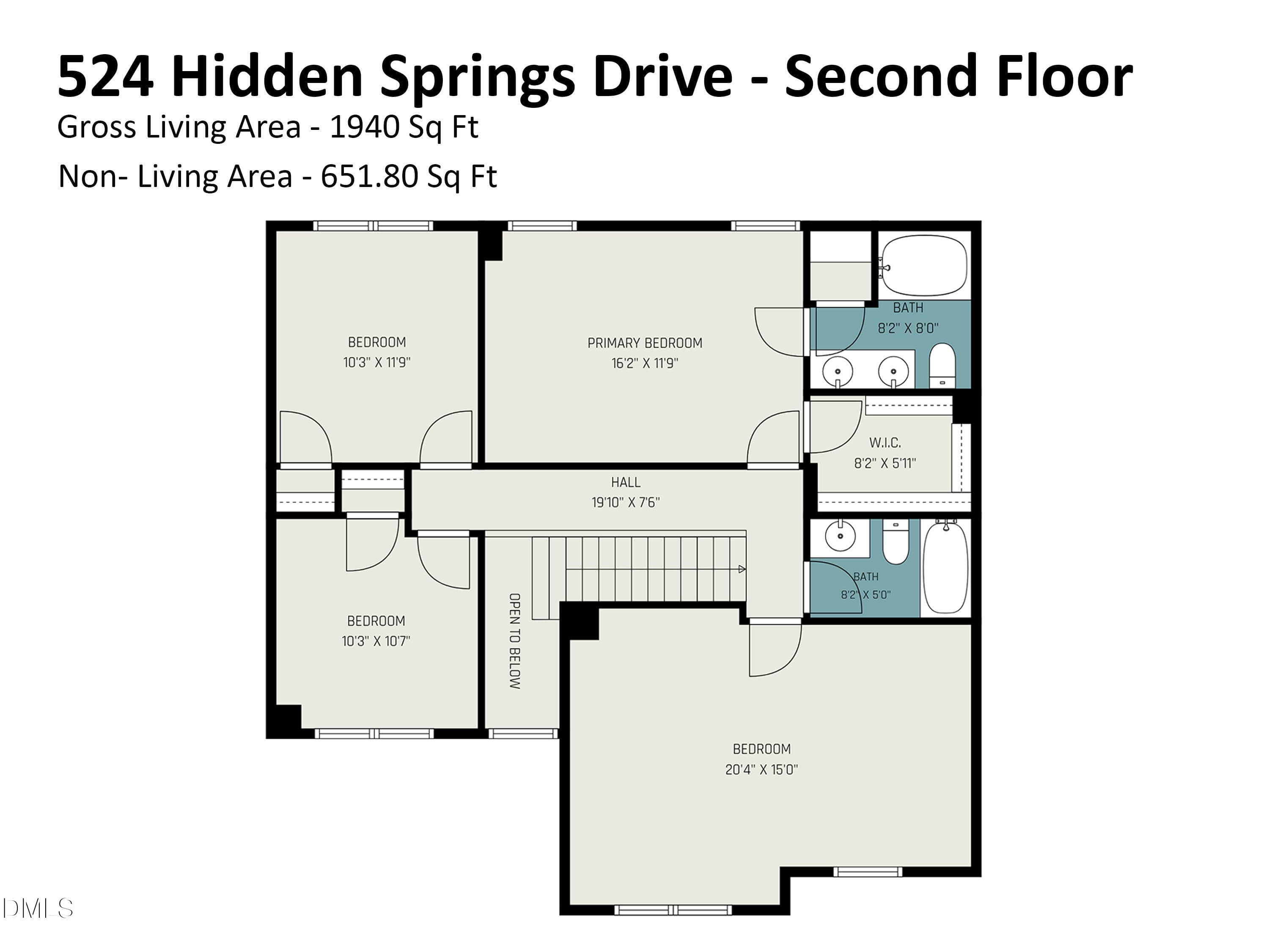 524_hidden_springs_drive_-_second_floor_ - 524 Hidden Springs Drive, Durham, NC 27703, Durham