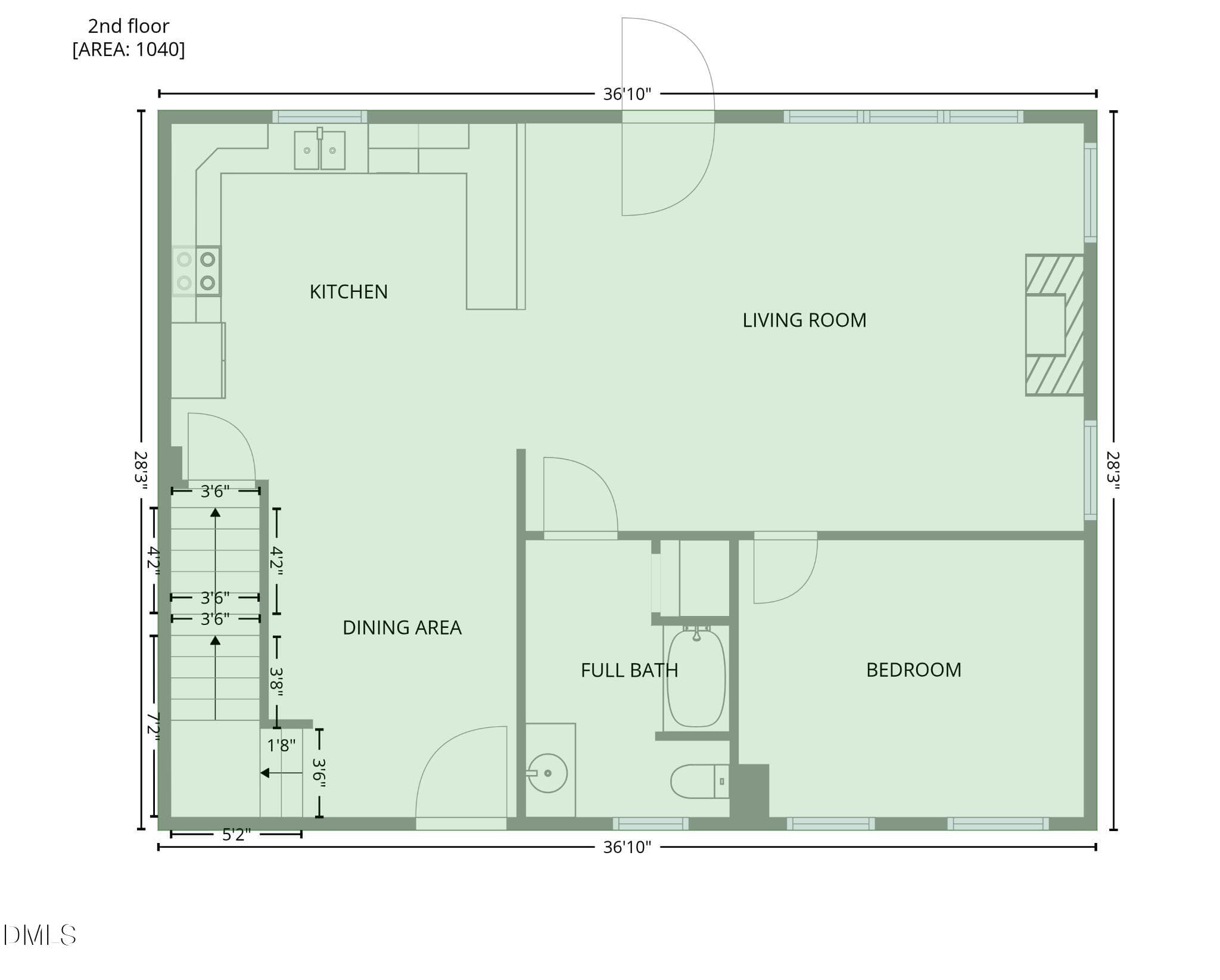 2nd_floor_628_roberts_road_laurel_spring - 628 Roberts Road, Laurel Springs, NC 28644