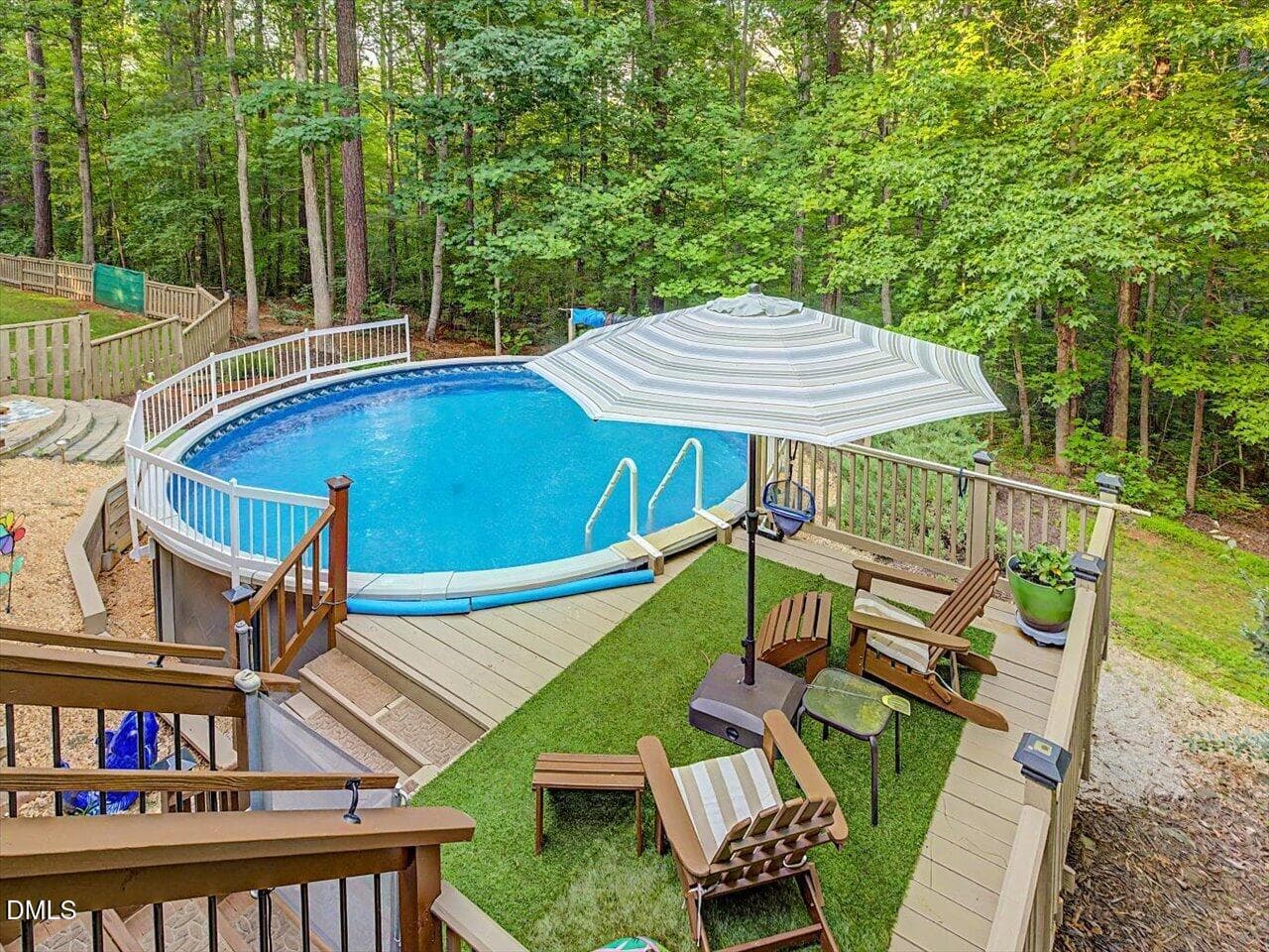 Deck View - 275 Mill Stone Road Ext., Moncure, NC 27559
