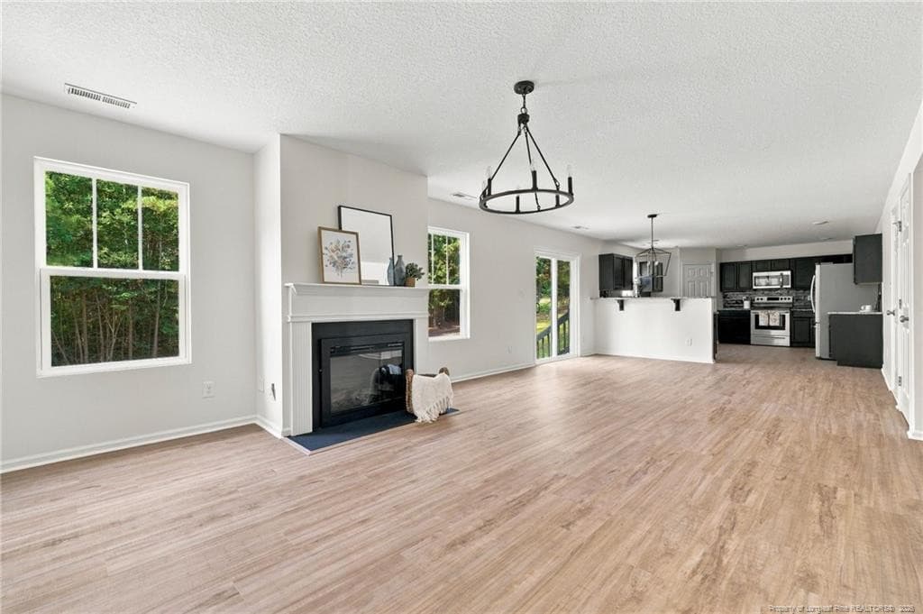 Open Living Room, dining, Kitchen - 464 Denny Lane, Carthage, NC 28327