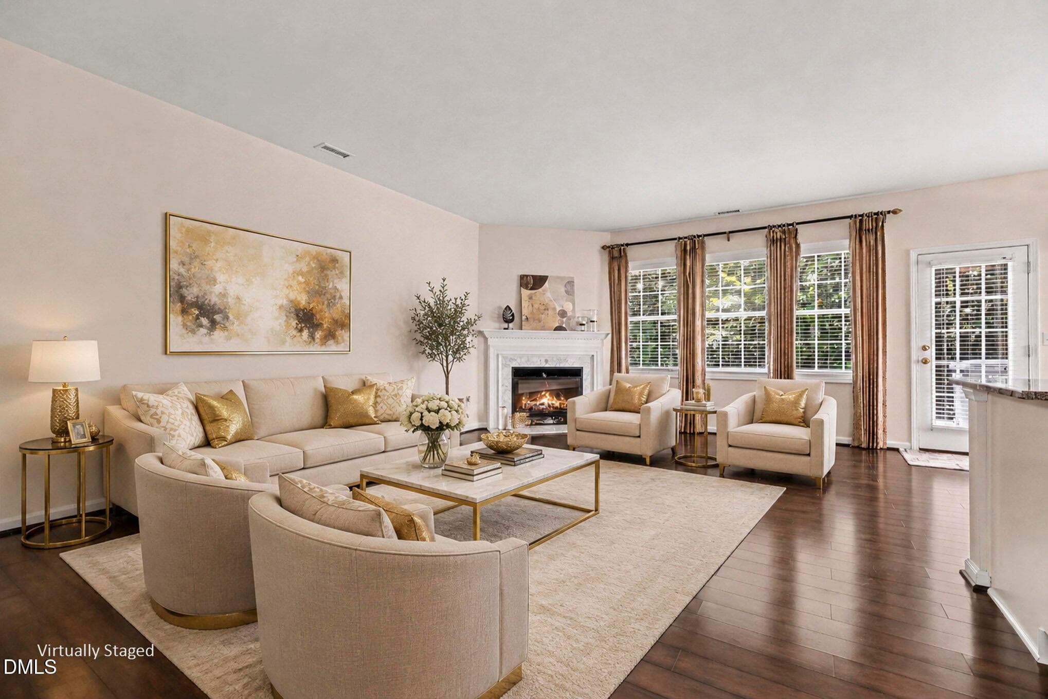 new living room - 9 Alexis Court, Durham, NC 27703, Durham