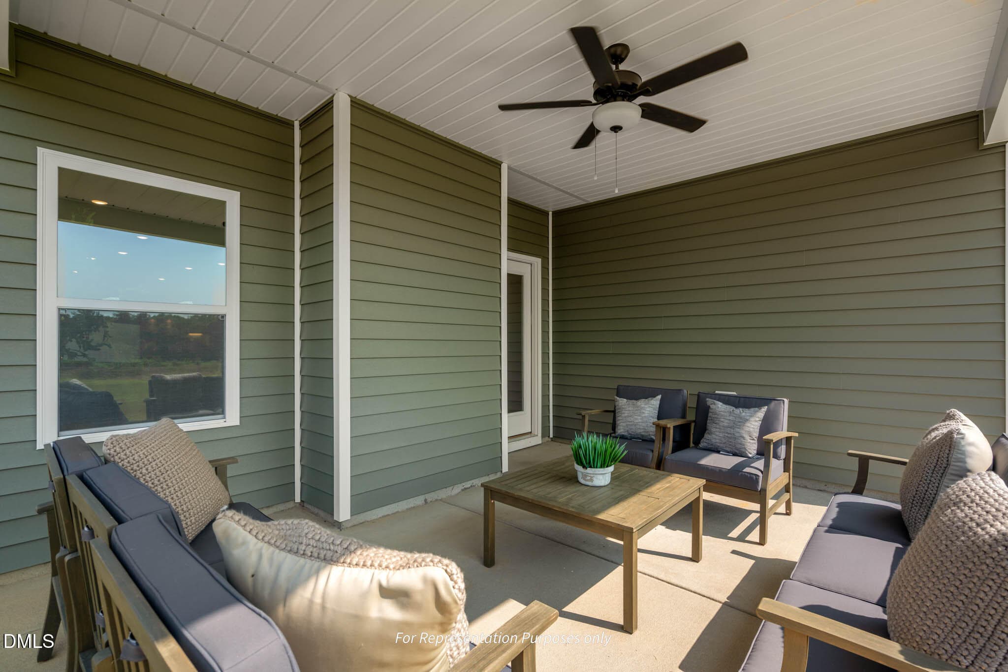 Rear Covered Porch - 88 Knotts Loop, Lillington, NC 27546