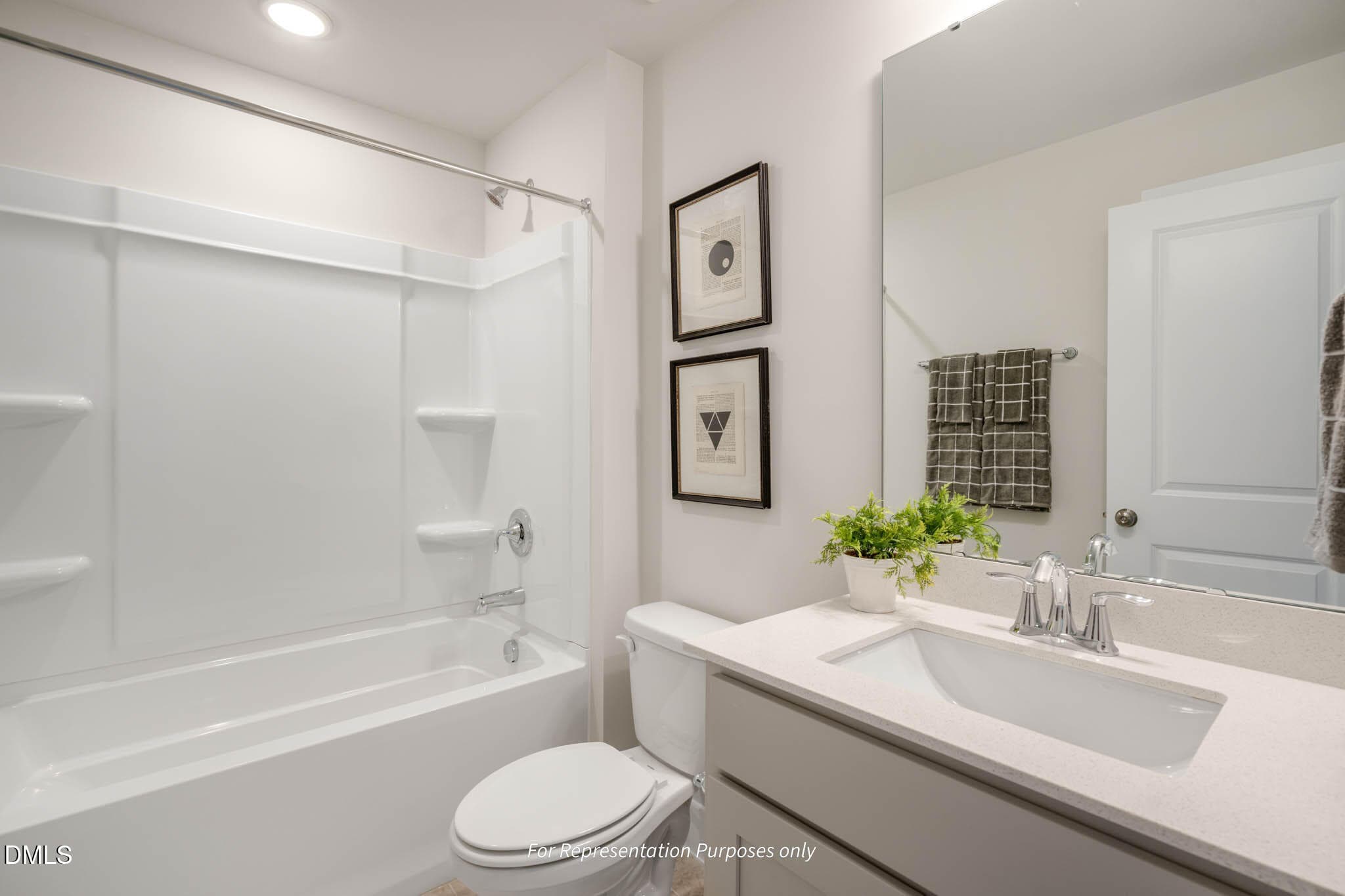 Upper Level Full Bath - 88 Knotts Loop, Lillington, NC 27546