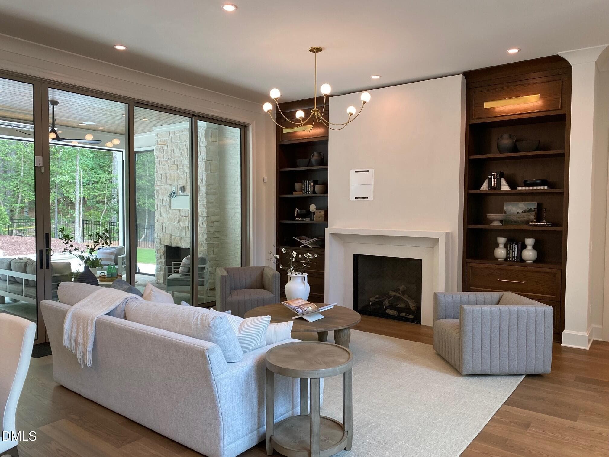 Westbrook decorated family room - 87 Anfield Road, New Hill, NC 27562