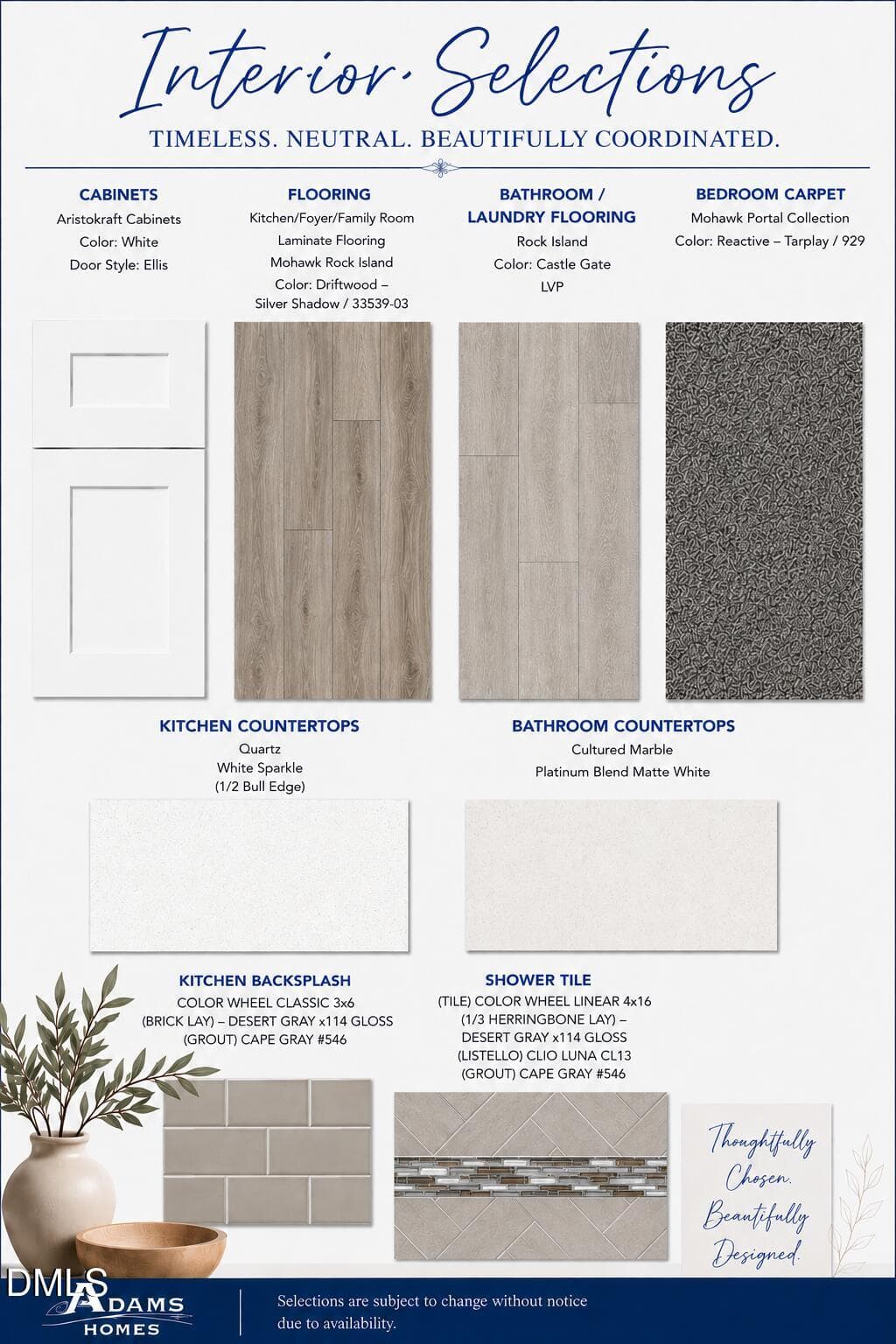 CD 038 Interior Color Selection - 80 Leslie Court, Middlesex, NC 27557