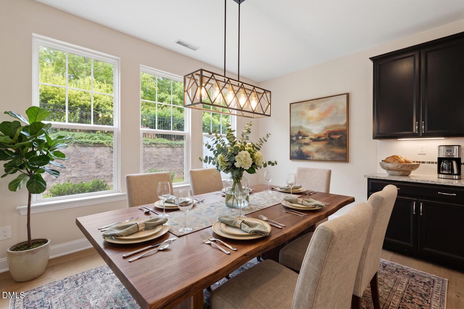 Dining Room Virtual Staging - 323 Acorn Hollow Place, Durham, NC 27703