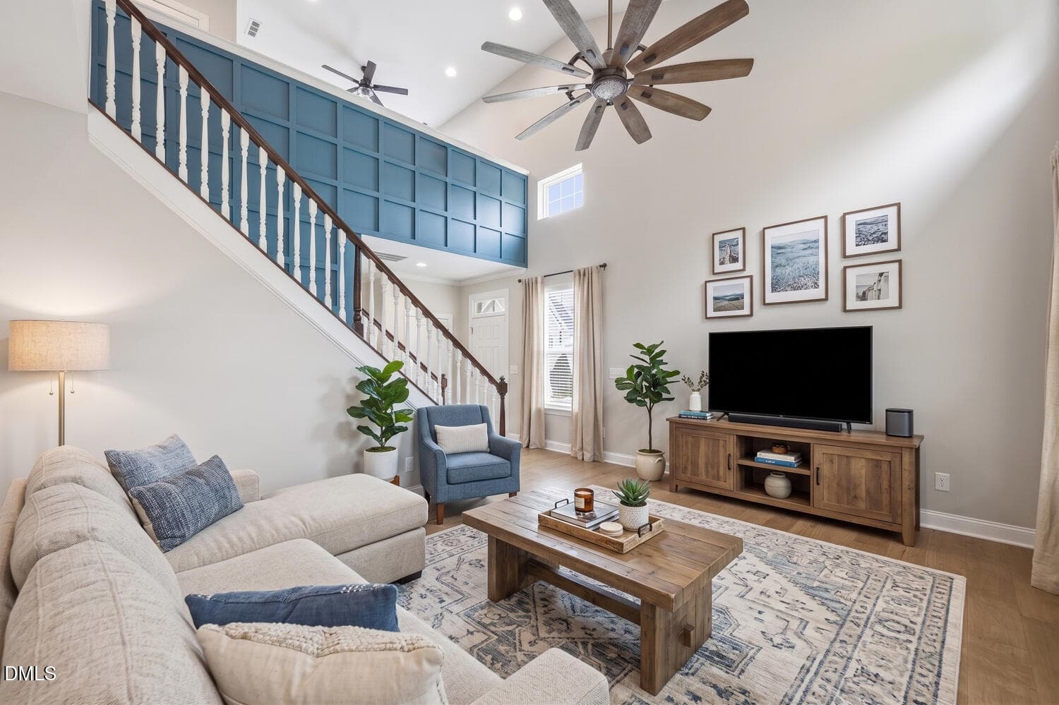 Living Room Virtual Staging - 323 Acorn Hollow Place, Durham, NC 27703, Durham